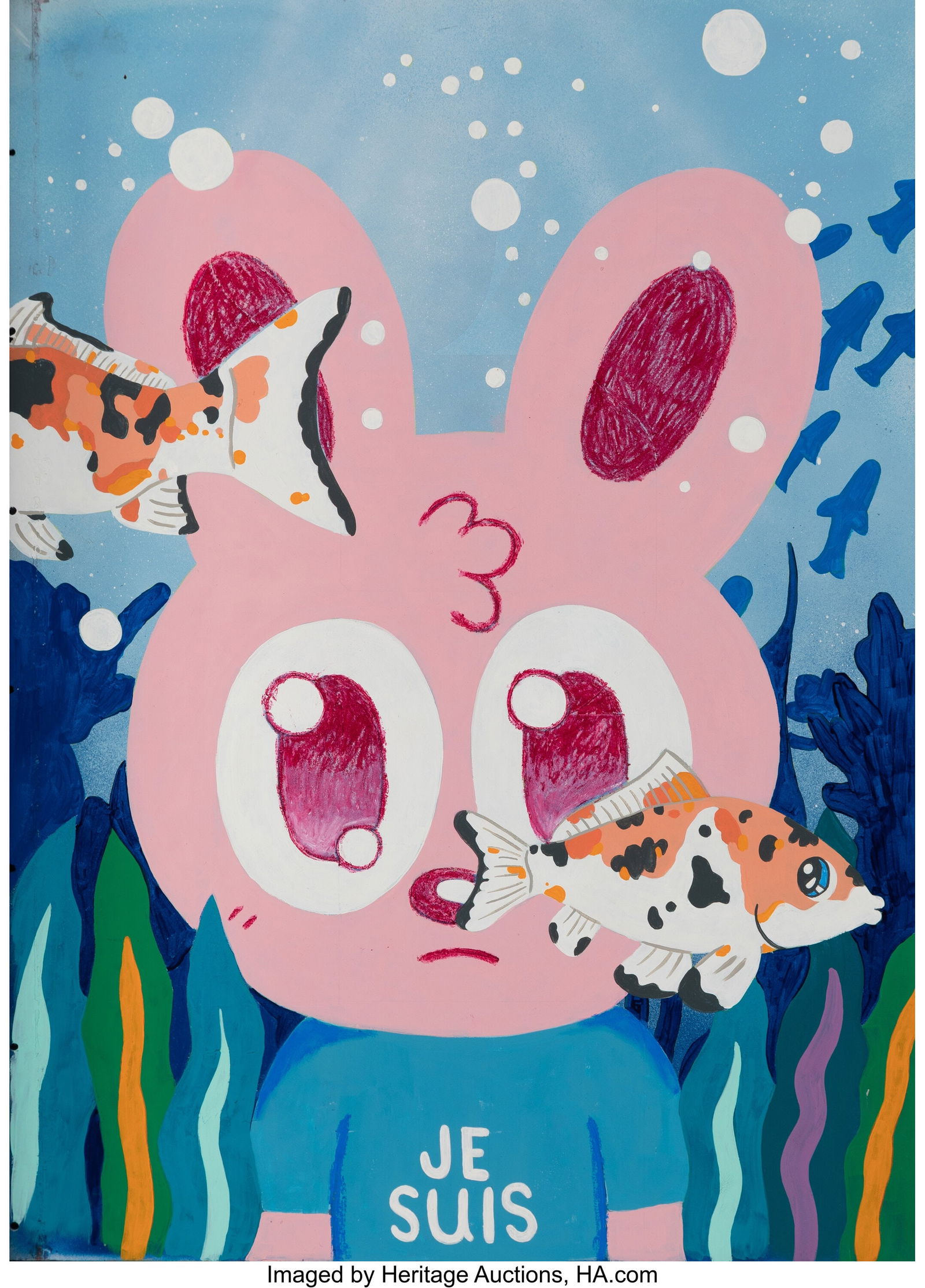 Blake Jones (20th Century) Koi Pond, 2023 Mixed (1 of 2)