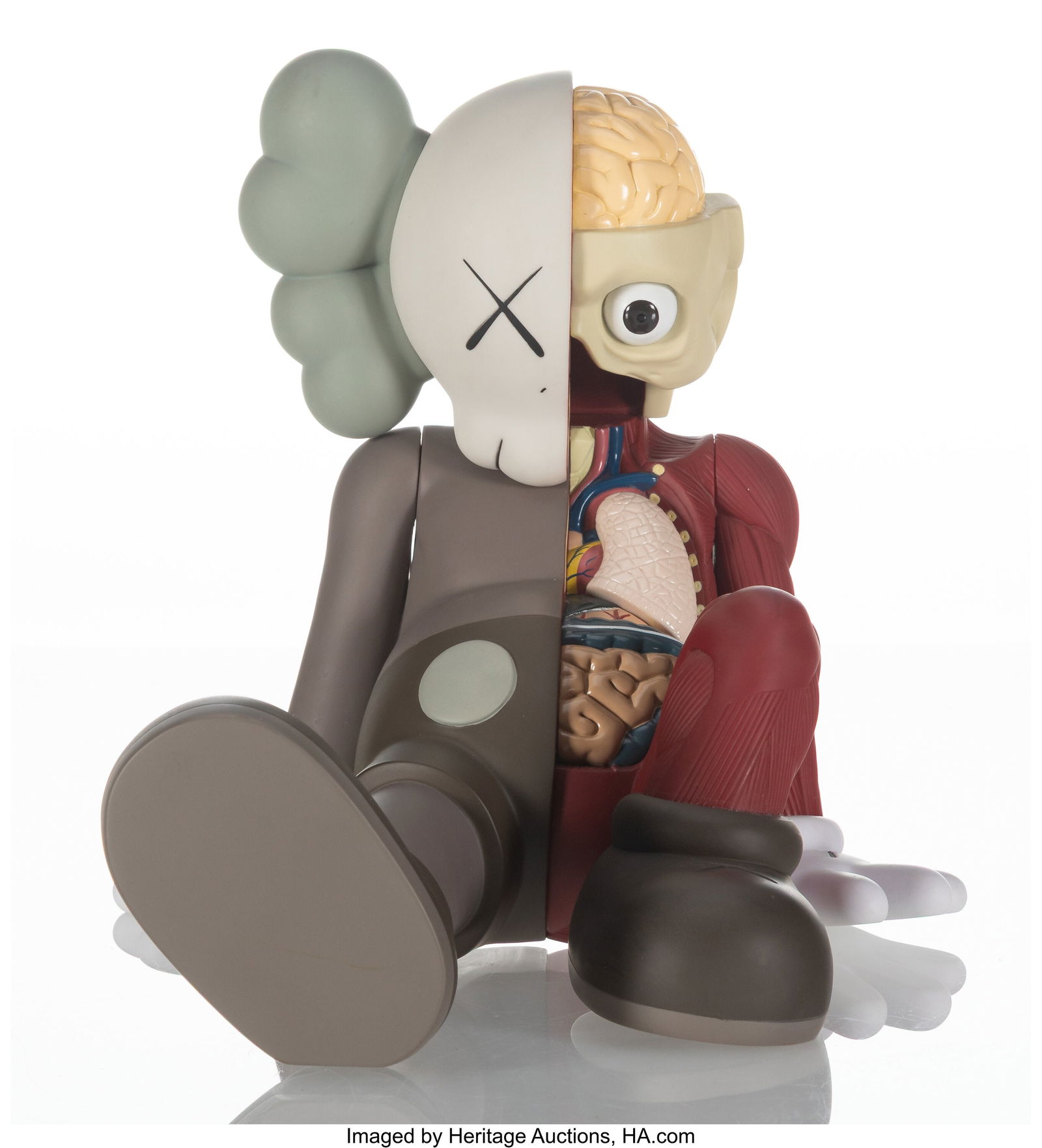 KAWS (b. 1974) Resting Place Companion (Brown), (1 of 3)