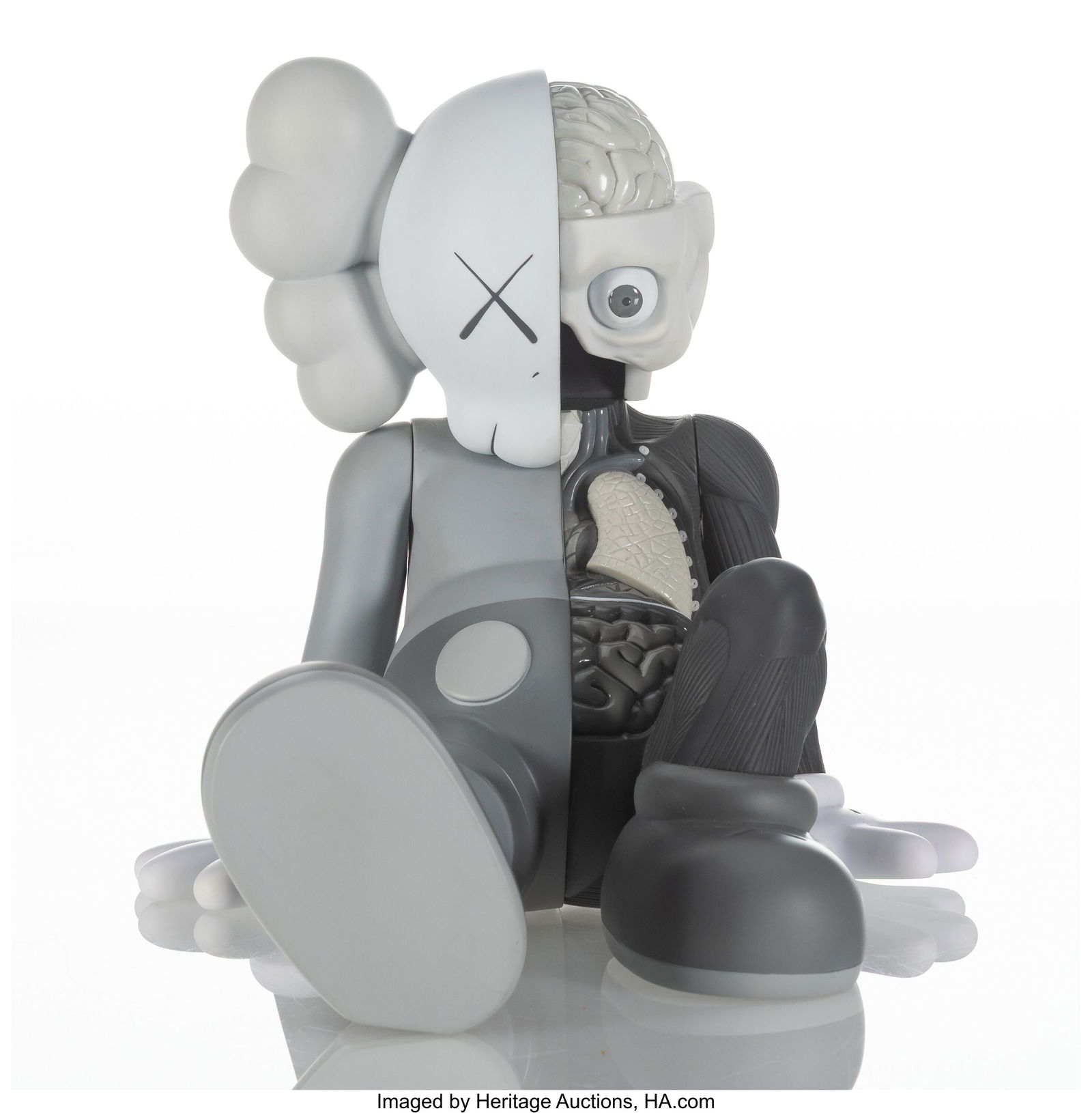 KAWS (b. 1974) Resting Place Companion (Grey), 2: KAWS (b. 1974) Resting Place Companion (Grey), 2013 Painted cast vinyl 8-7/8 x 9 x 11-1/2 inches (22.5 x 22.9 x 29.2 cm) Stamped
