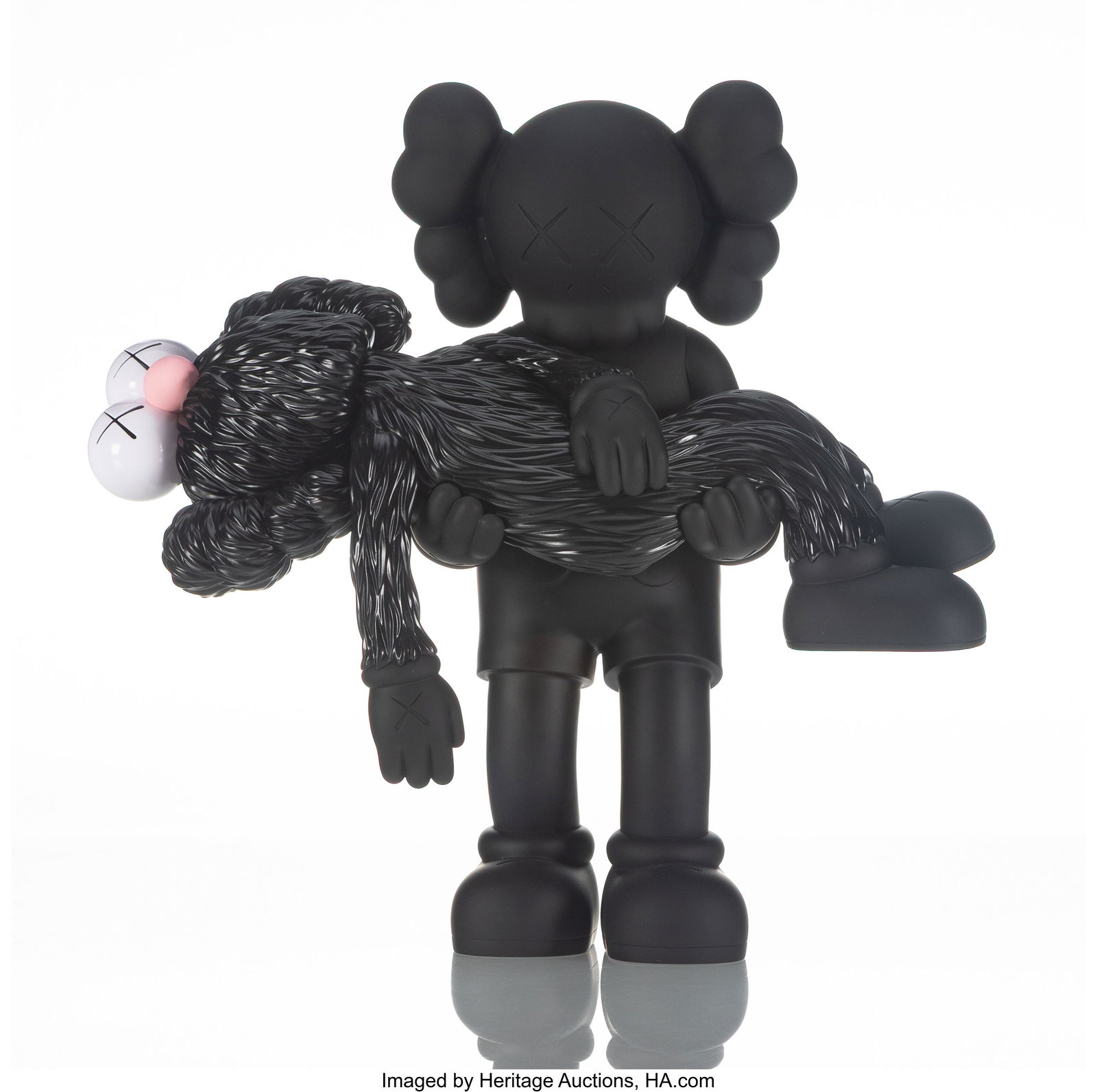 KAWS (b. 1974) Gone (Black), 2019 Painted cast v (1 of 3)