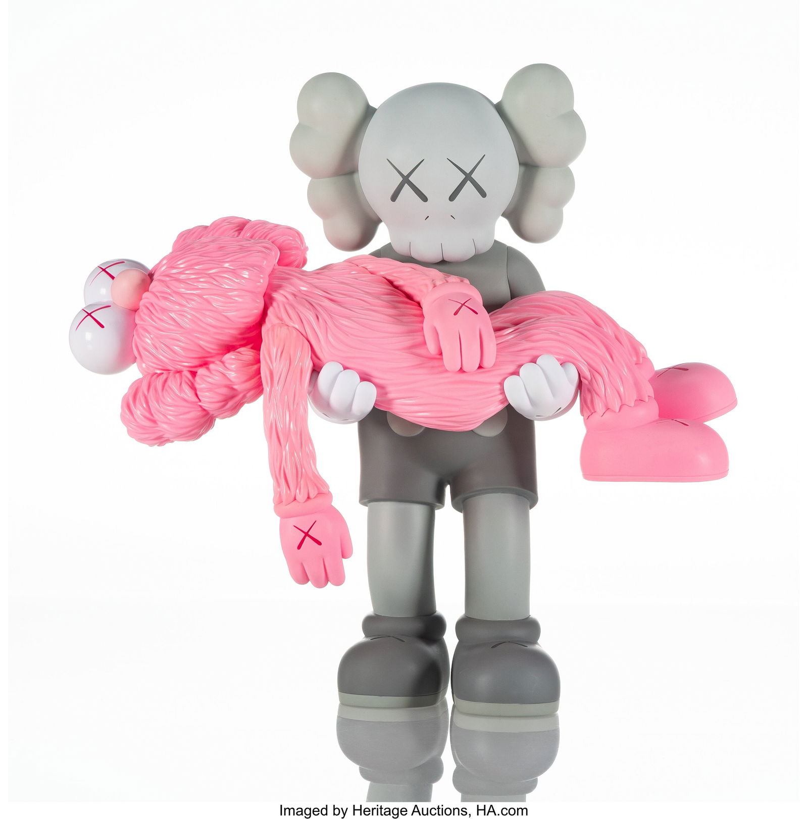 KAWS (b. 1974) Gone (Grey), 2019 Painted cast vi (1 of 3)