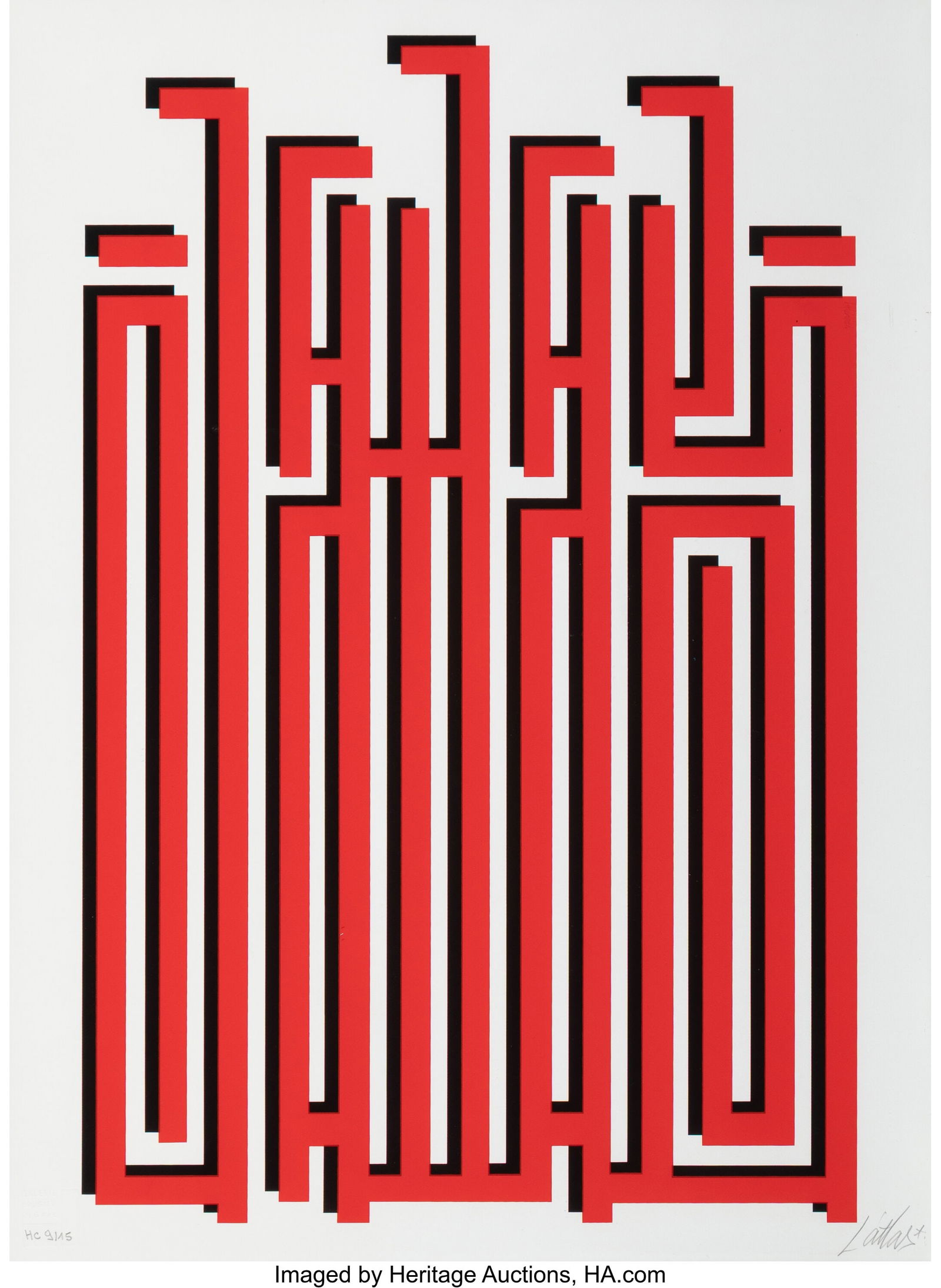 L'Atlas (b. 1978) Off the Wall, 2020 Screenprint (1 of 2)