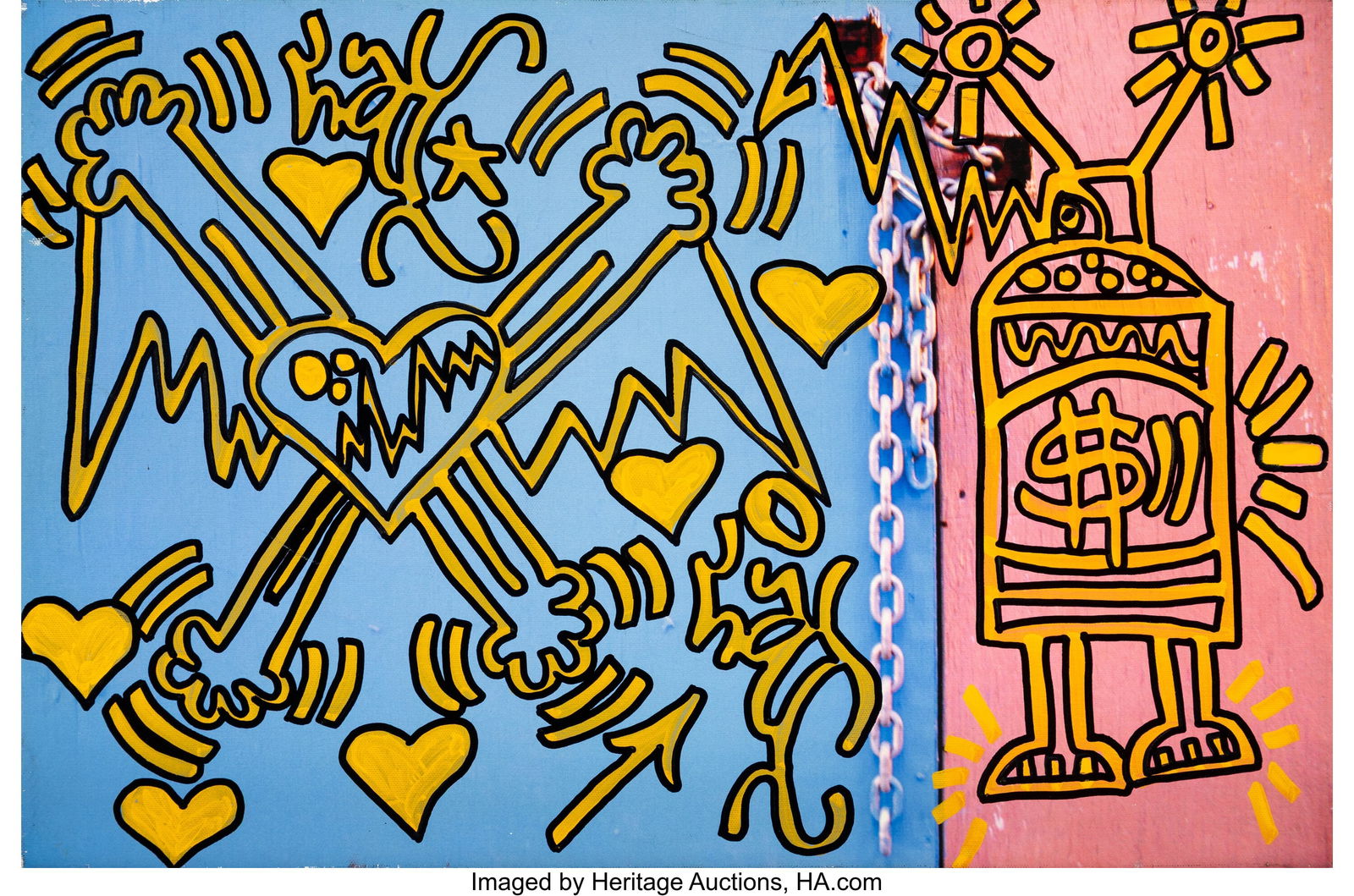 LA II (b. 1967) Untitled Mixed media on canvas 1: LA II (b. 1967) Untitled Mixed media on canvas 16 x 24 inches (40.6 x 61.0 cm) HID03101062020 © 2026 Heritage Auctions | All Rights Reserved www&peri