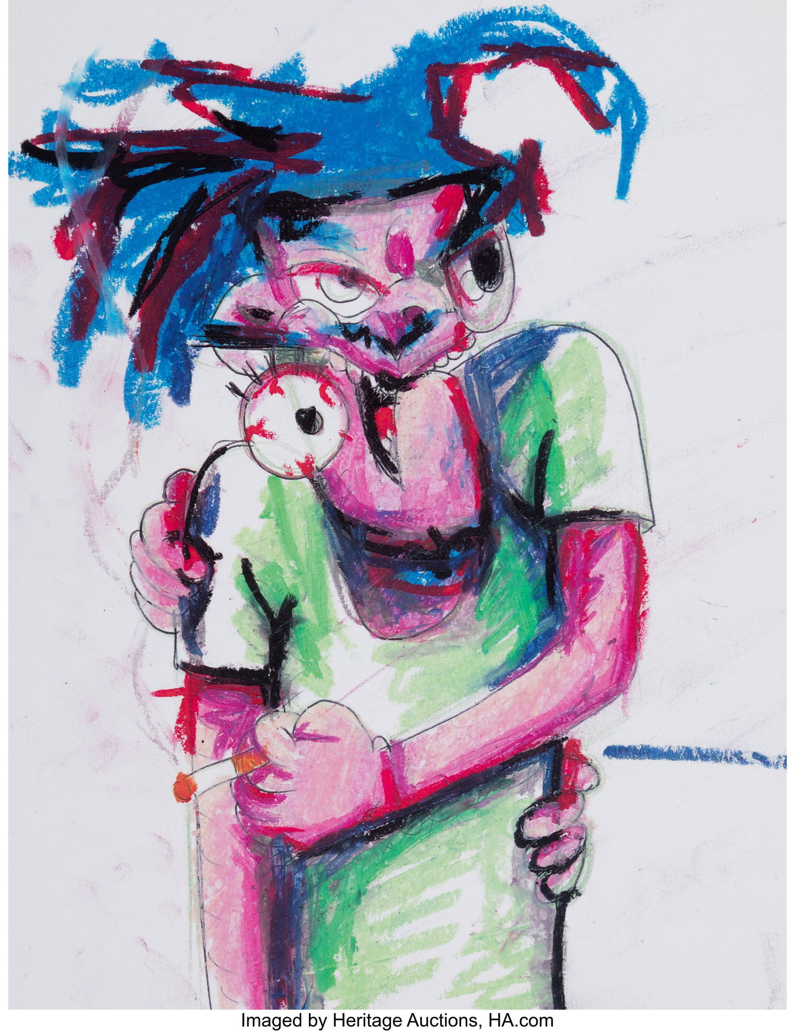 Cory Van Lew (20th Century) Untitled, 2020 Offse (1 of 2)