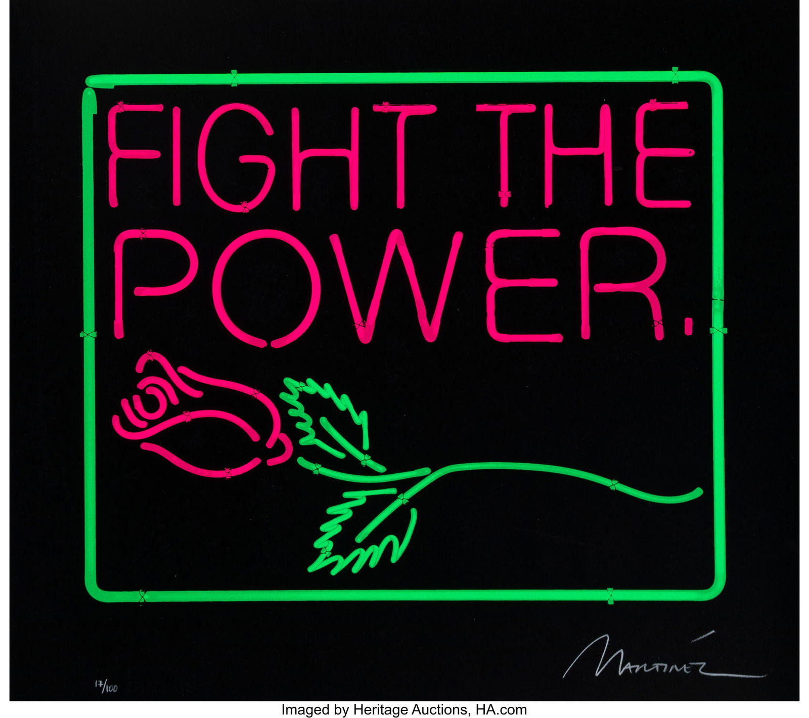 Patrick Martinez (b. 1980) Fight The Power, 2019 (1 of 2)