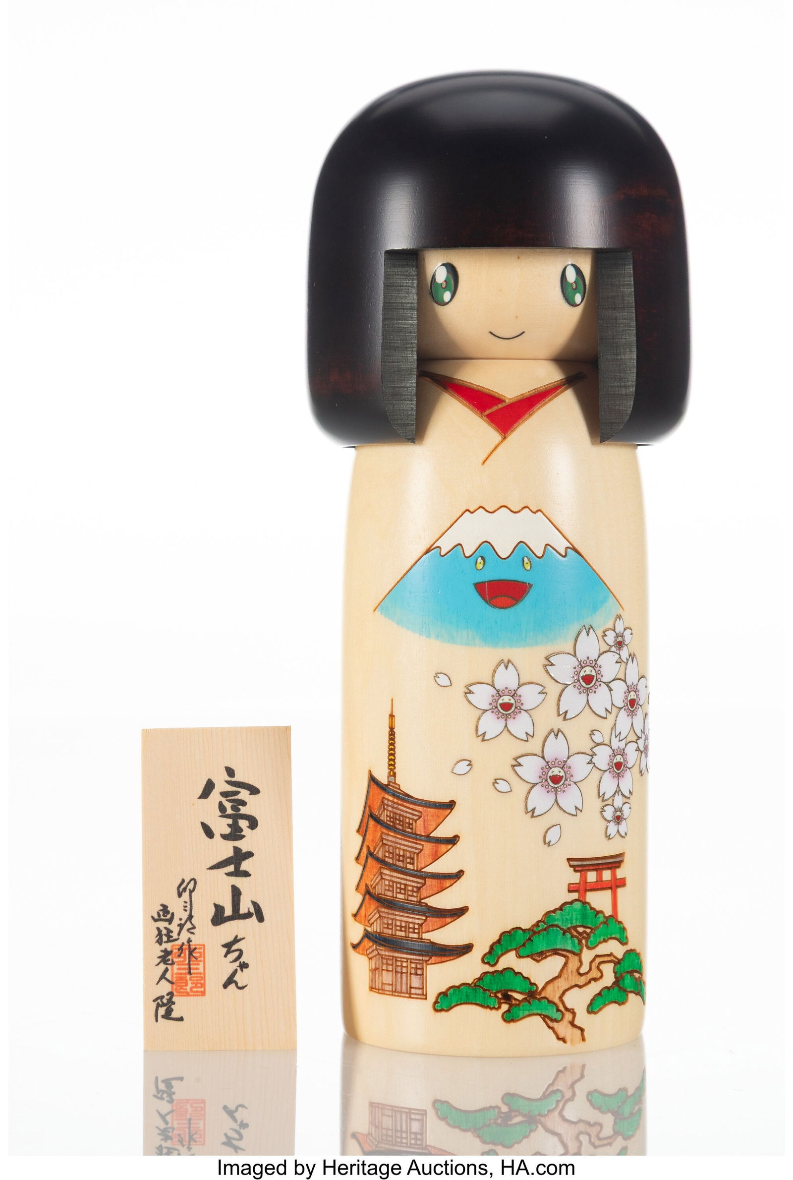 Takashi Murakami (b. 1962) Fujisan-chan Kokeshi (1 of 4)