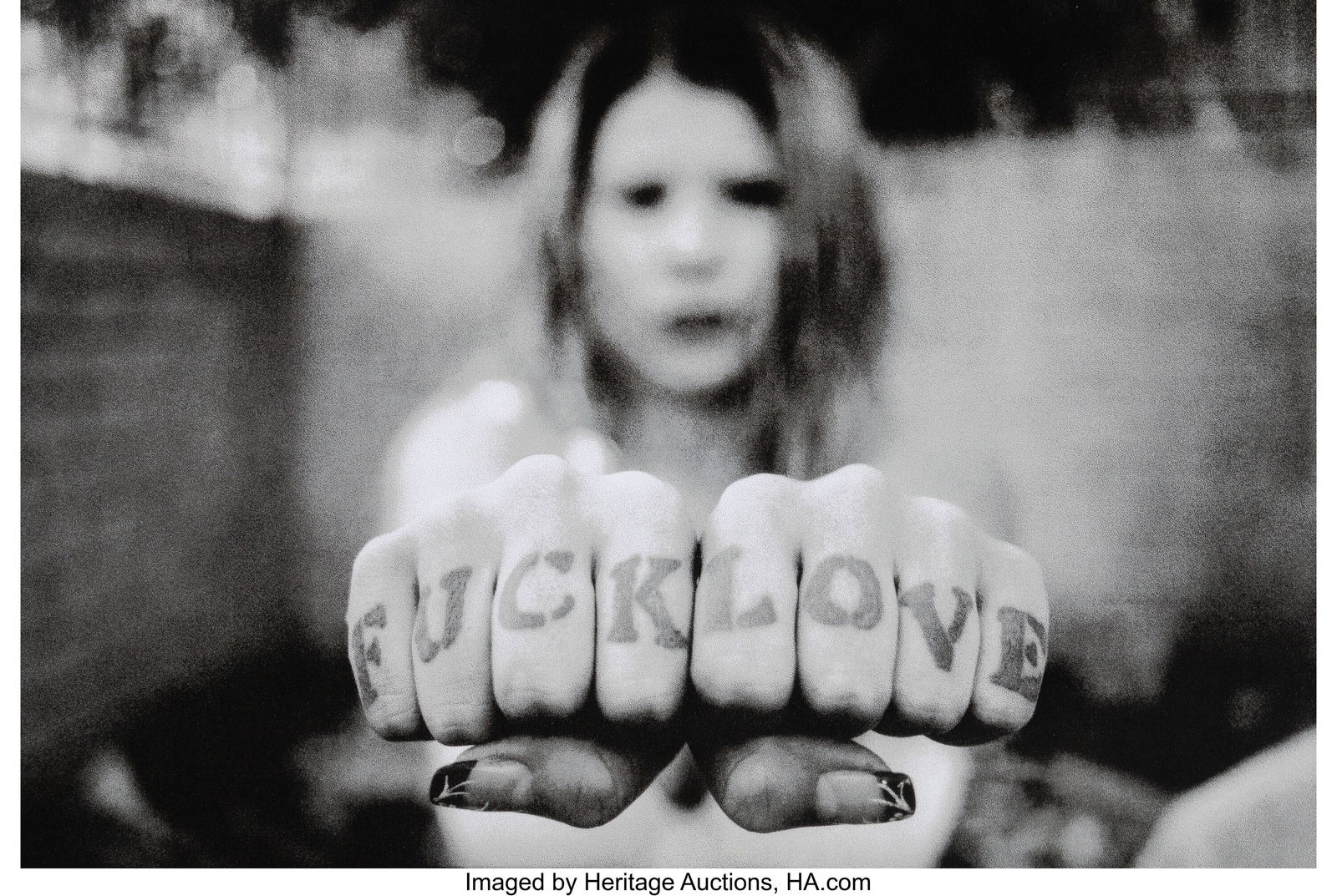 Estevan Oriol (20th Century) Fuck Love, 2022 Scr (1 of 2)