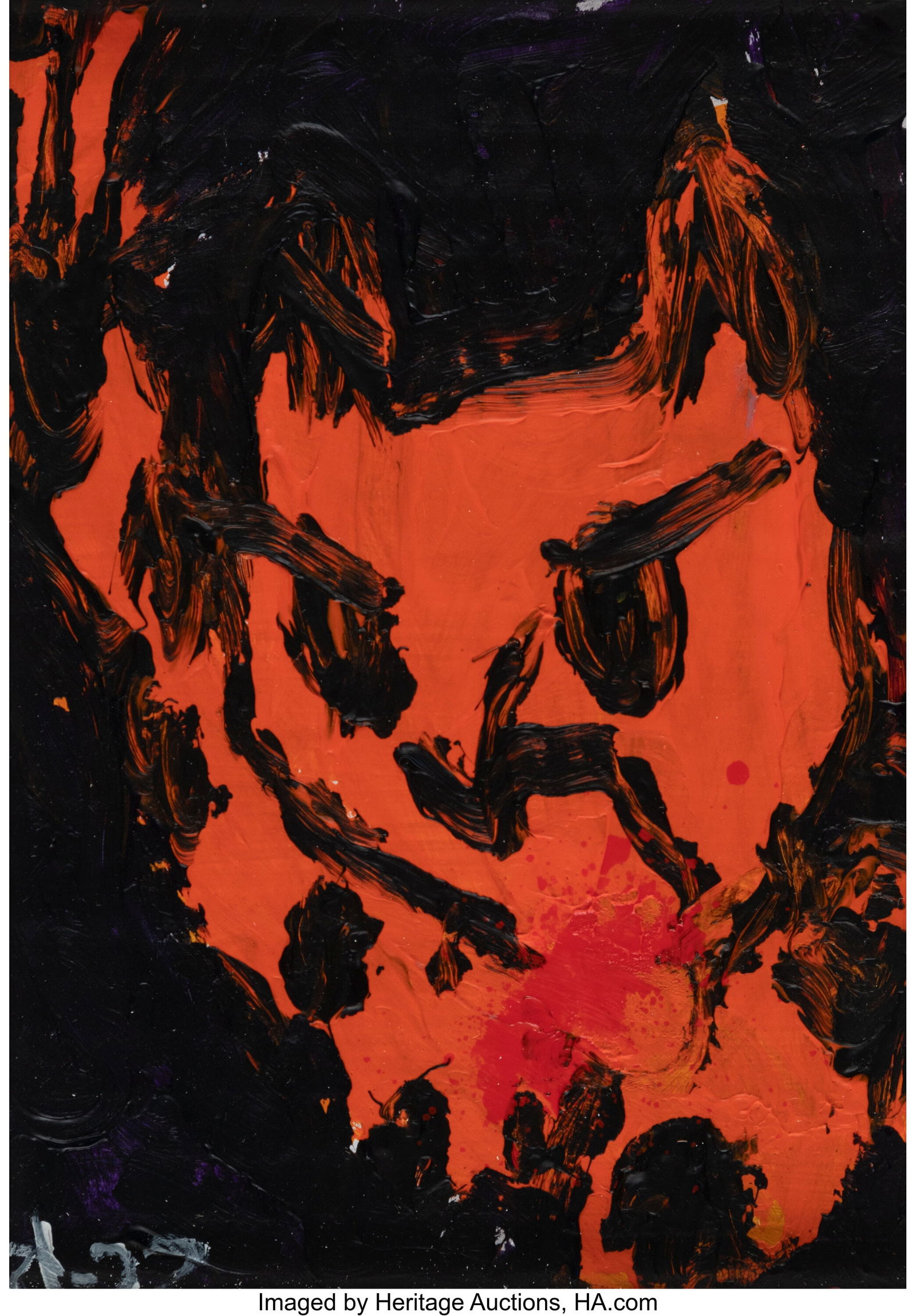 Kyle Orlando (b. 1989) Untitled, 2022 Acrylic on (1 of 2)