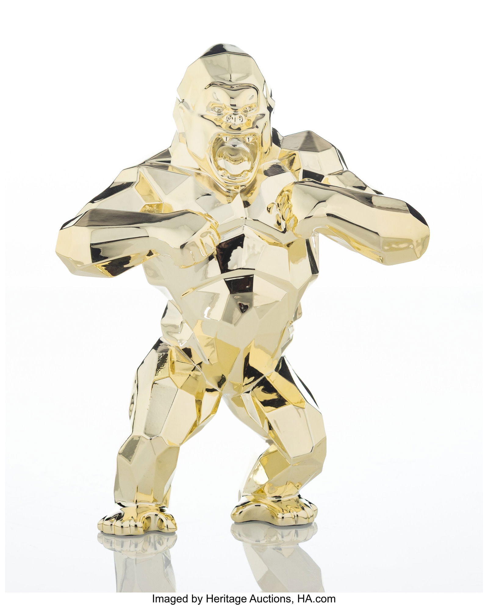 Richard Orlinski (b. 1966) Kong Christmas (Gold (1 of 3)