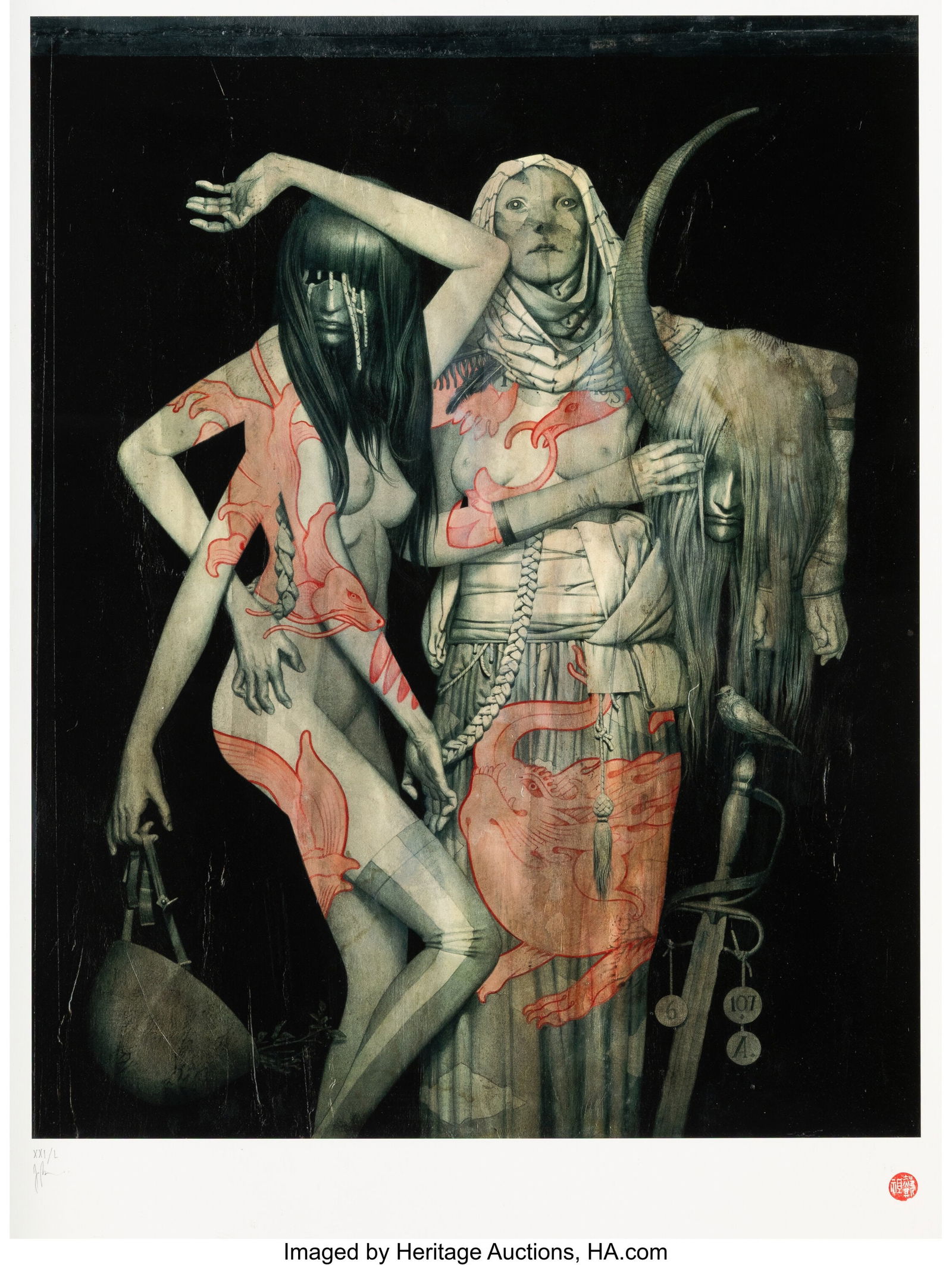 João Ruas (b. 1981) Harakiri, 2013 Giclée prin (1 of 2)