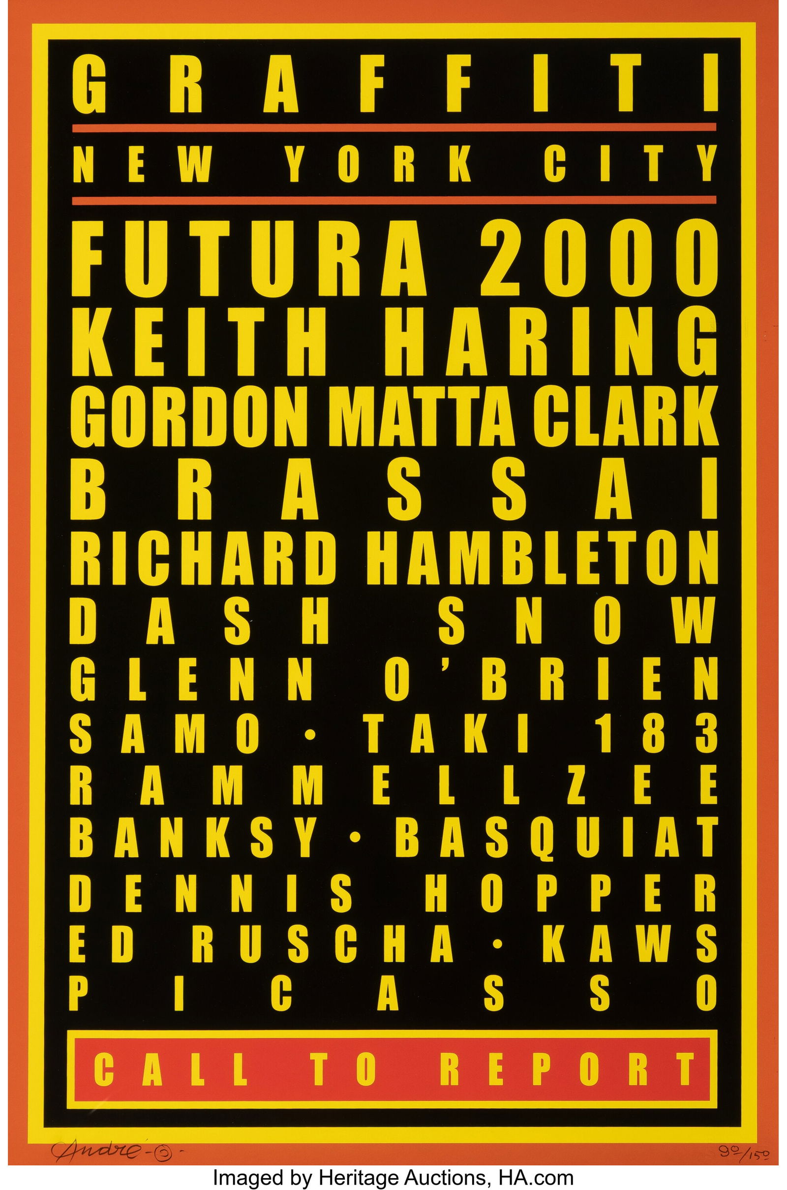 André Saraiva (b. 1971) Graffiti Dream, 2019 Sc (1 of 1)