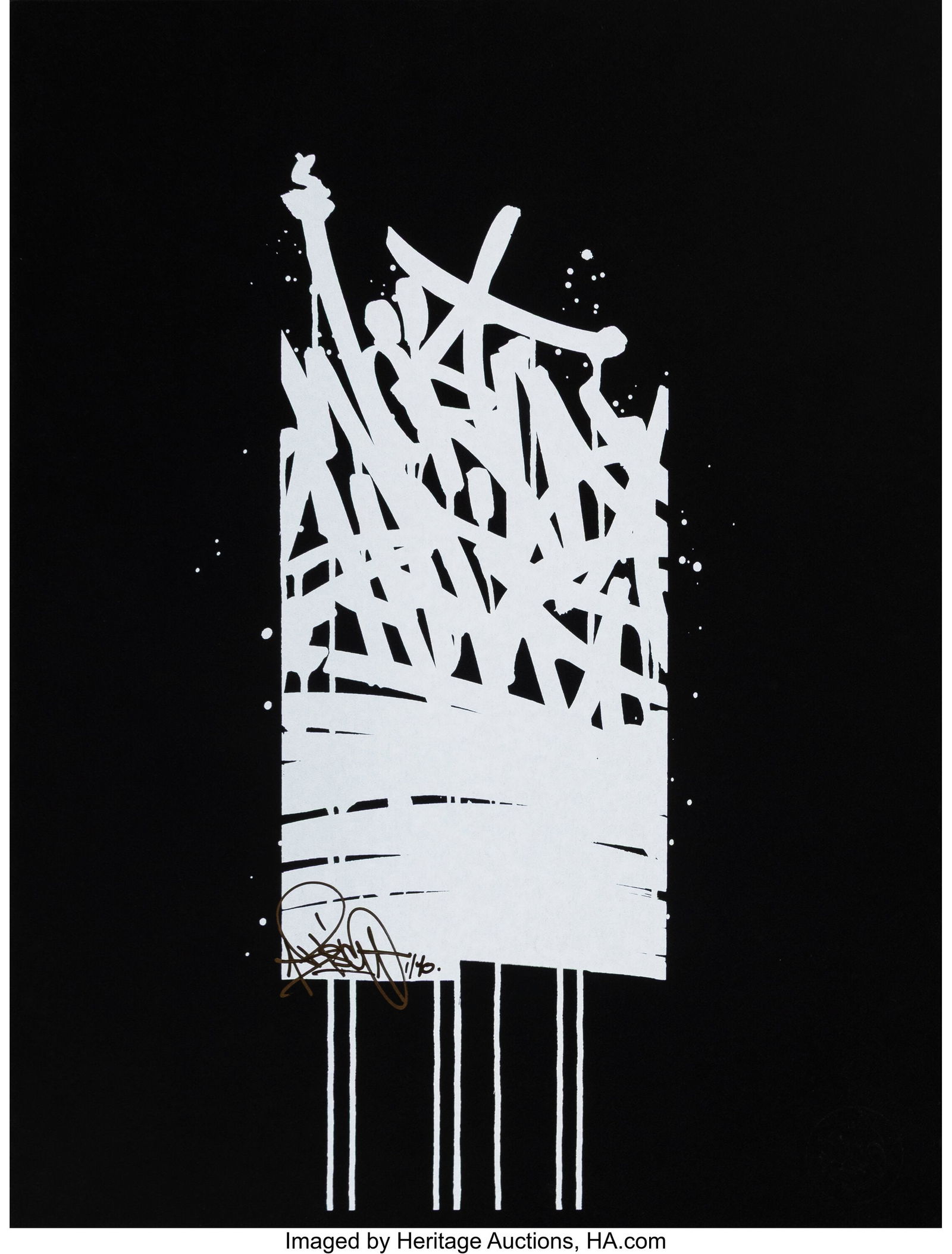 Bisco Smith (b. 1980) World Shift, 2019 Screenpr: Bisco Smith (b. 1980) World Shift, 2019 Screenprint on Stonehenge paper 24 x 18 inches (61.0 x 45.7 cm) (sheet) Ed. 1/40 Signed and