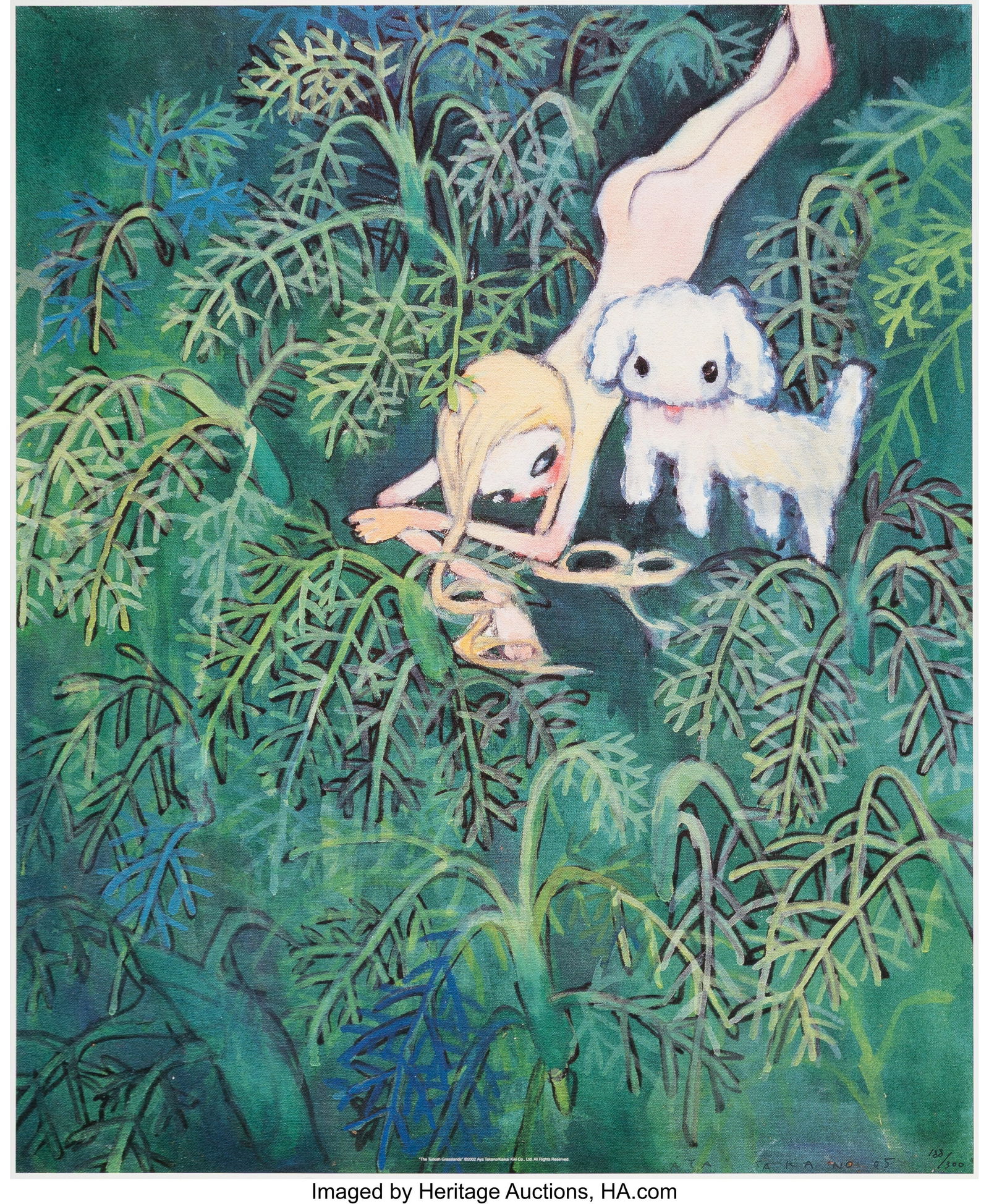 Aya Takano (b. 1976) The Turkish Grasslands, 200: Aya Takano (b. 1976) The Turkish Grasslands, 2002 Offset lithograph in colors on smooth wove paper 24 x 19-3/4 inches (61.0 x 50.2 cm) (sheet&rp