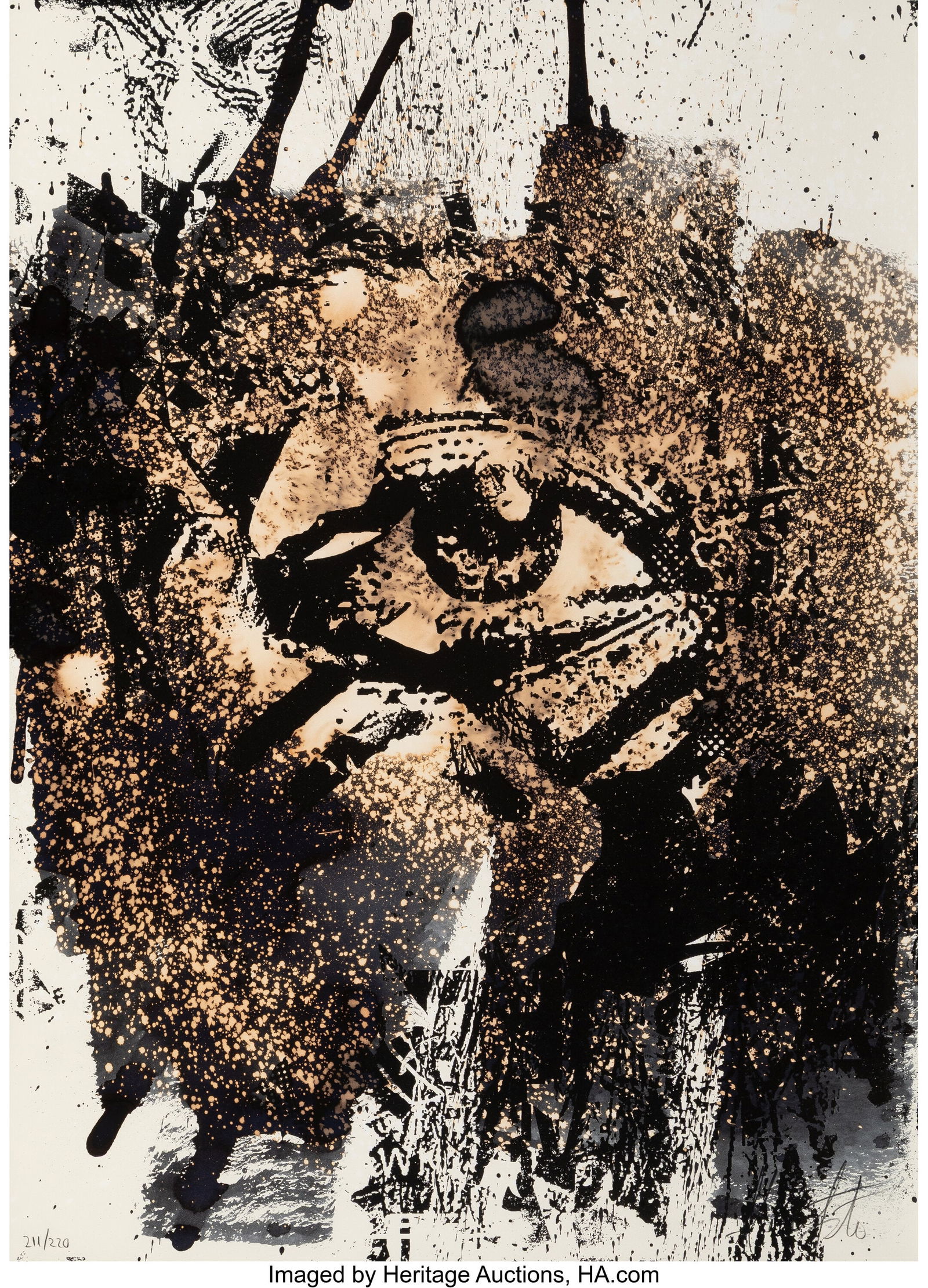 Vhils (b. 1987) Sight, 2021 Screenprint in color (1 of 2)