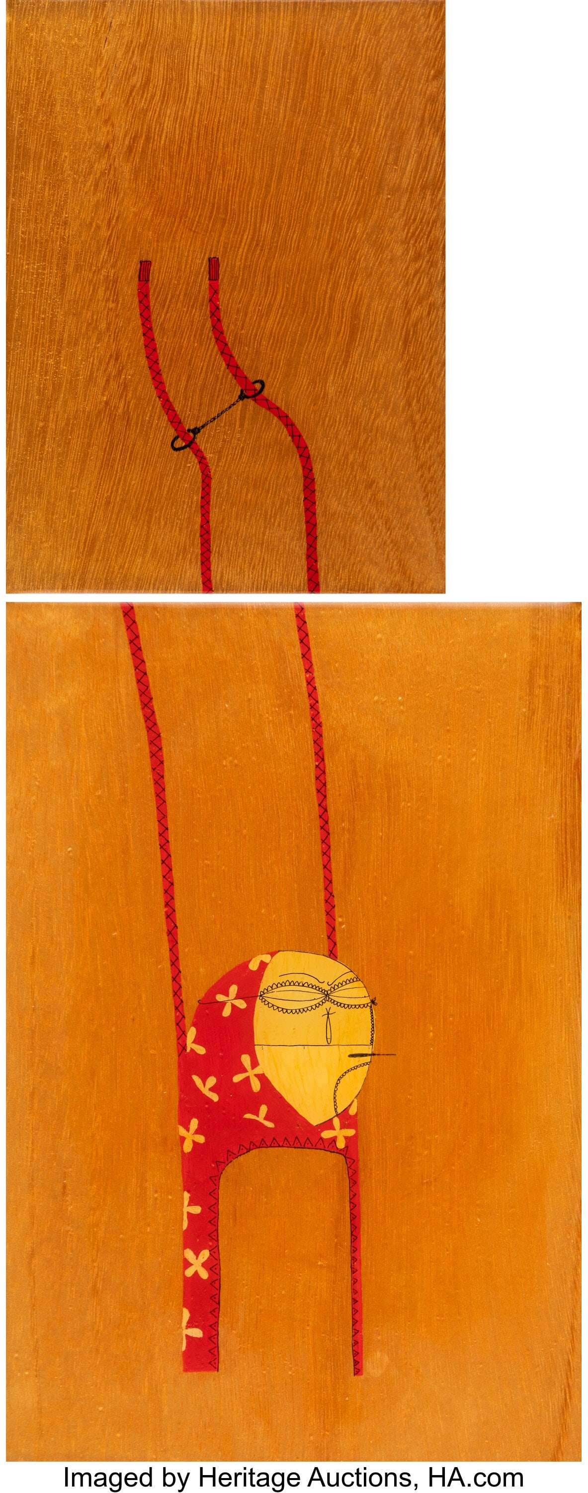 Mark Whalen (b. 1982) Kill Pixie (diptych), 2006: Mark Whalen (b. 1982) Kill Pixie (diptych), 2006 Acrylic and resin on panel 7-3/4 x 5-3/4 inches (19.7 x 14.6 cm) (smallest)