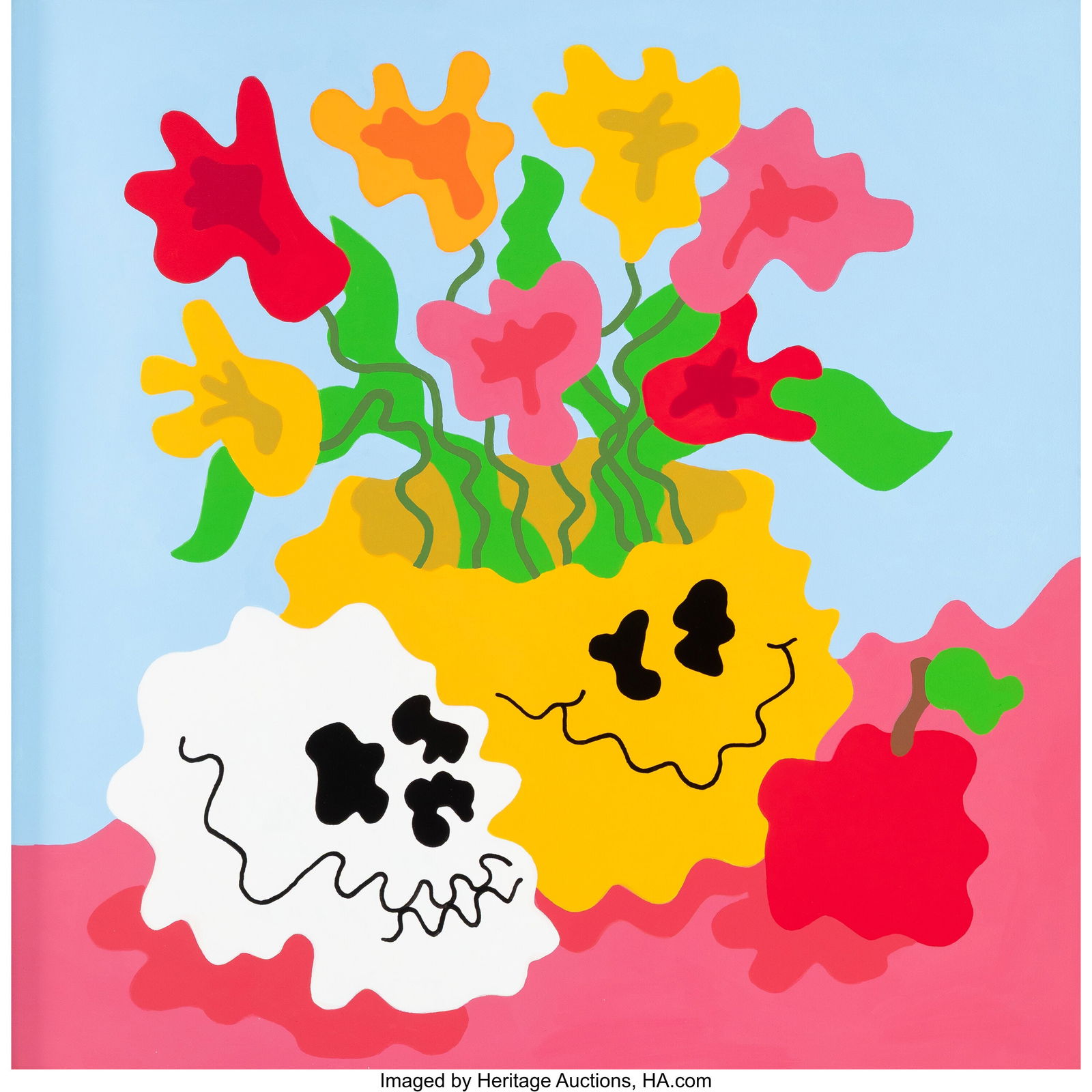 Wizard Skull (20th century) 2, 2025 Acrylic on c: Wizard Skull (20th century) 2, 2025 Acrylic on canvas 30 x 30 inches (76.2 x 76.2 cm) Signed and dated on the tacking edge: Wizard Skull 2025 Titled&comma