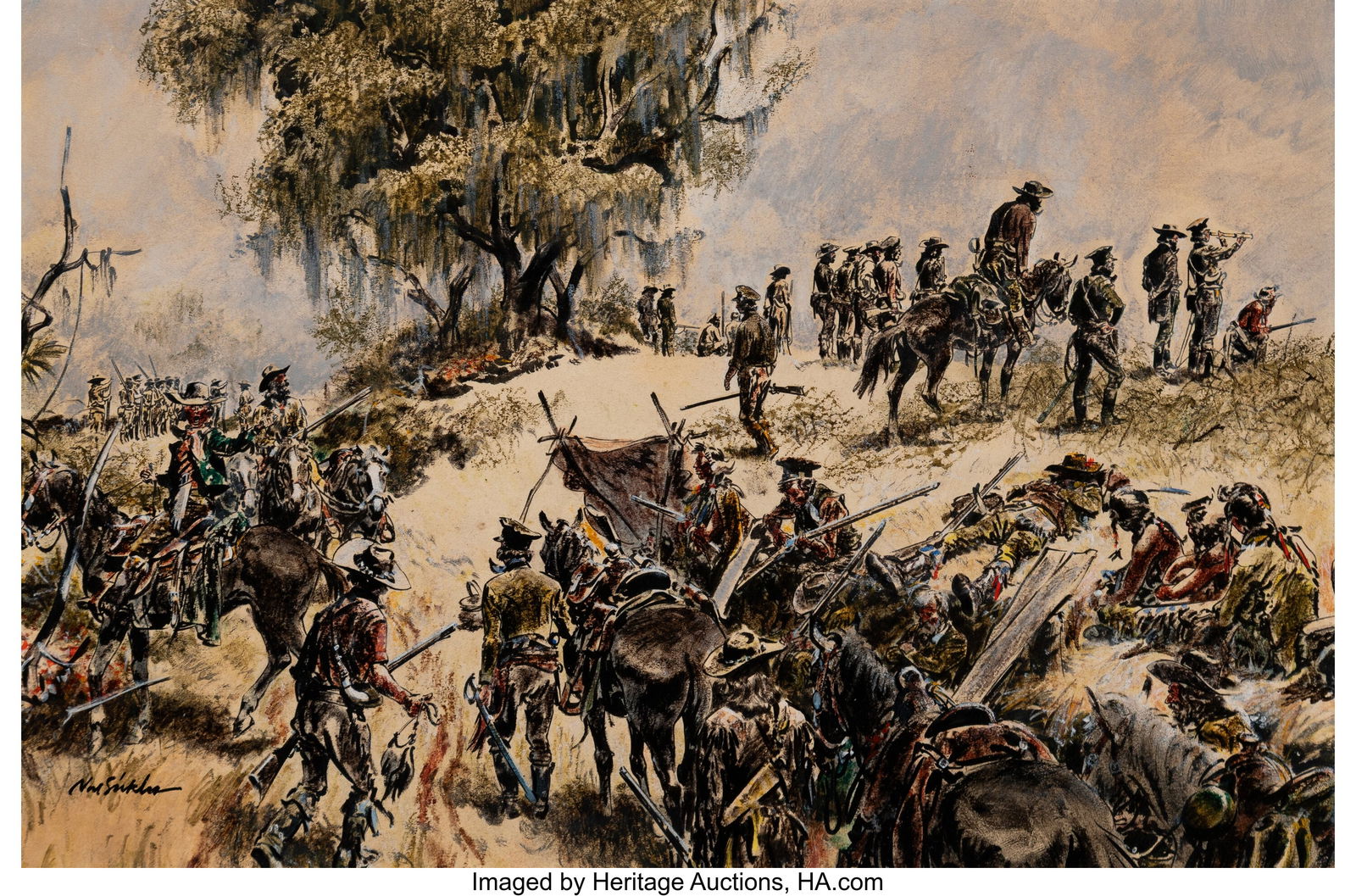 Noel Sickles (American, 1910-1982) American Troo (1 of 3)