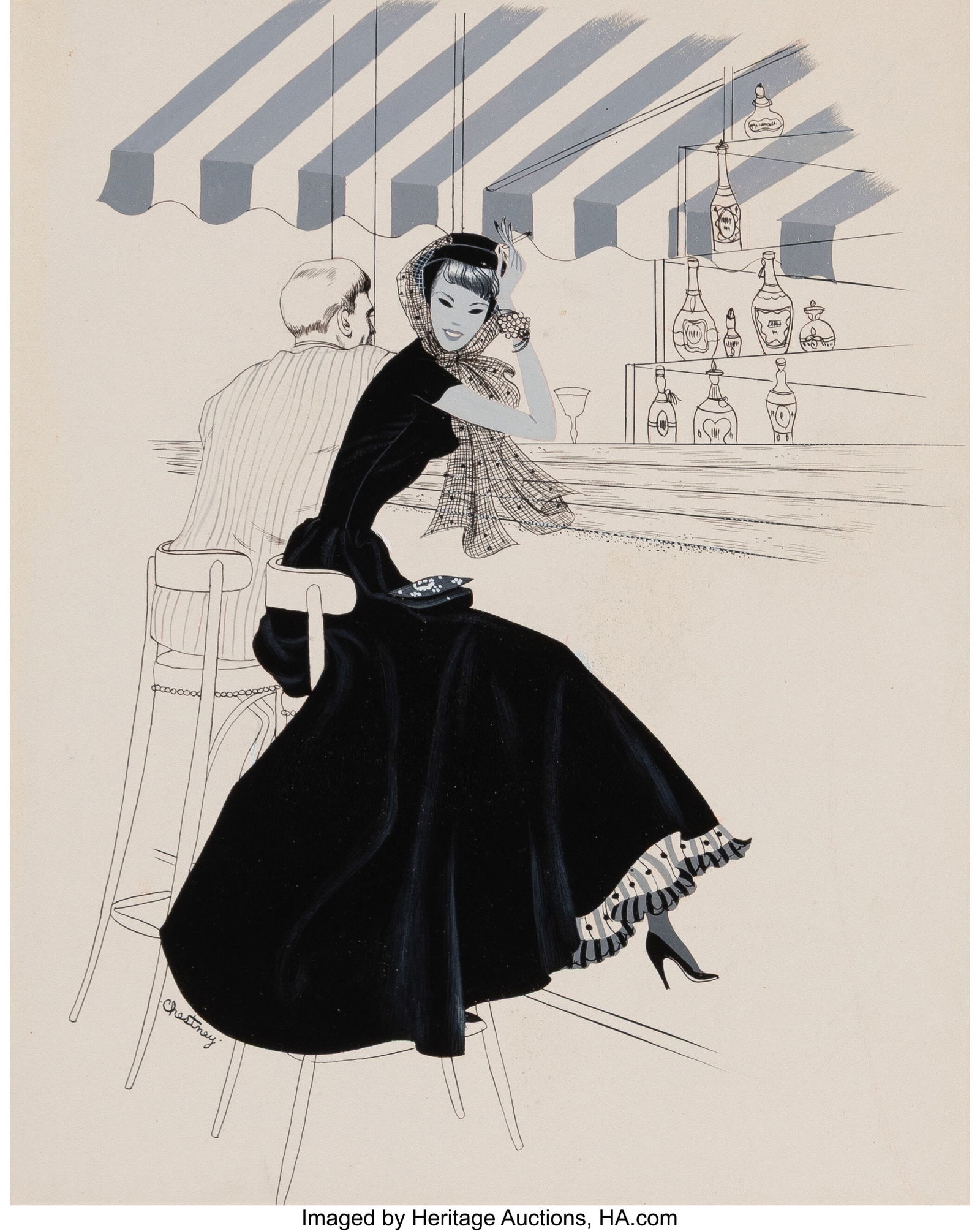 Lillian Chestney (American, 1913-2000) Fashion a (1 of 3)