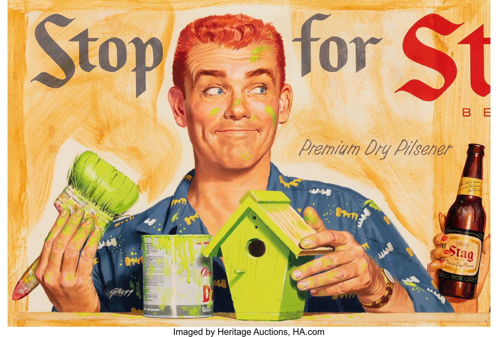 Bill Gregg (American, 20th Century) Pair of adve (1 of 5)