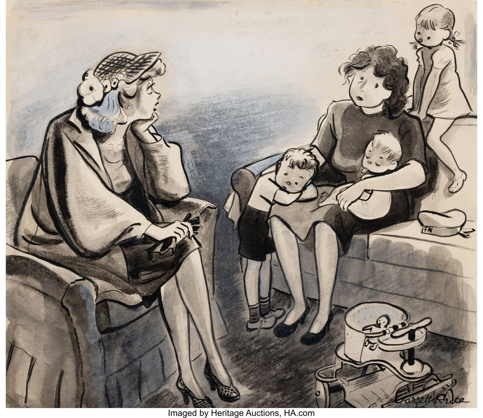 Garrett Price (American, 1896-1979) But Aren't Y (1 of 2)