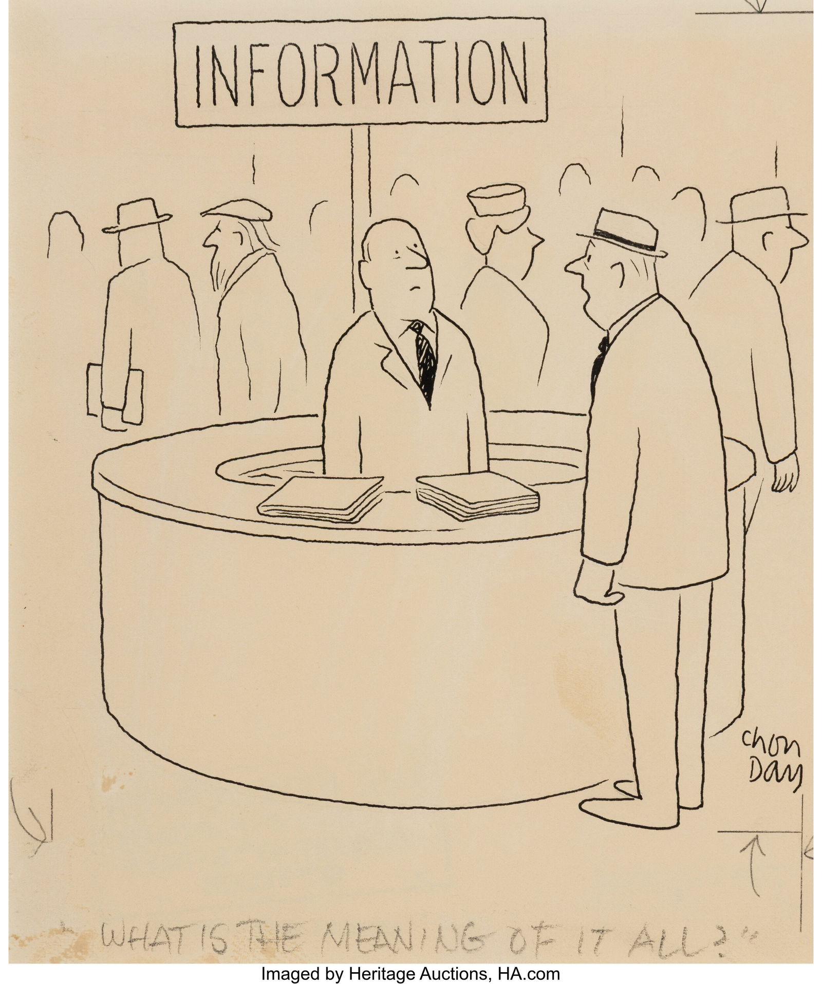 Chon Day (American, 1907-2000) What's the World (1 of 2)