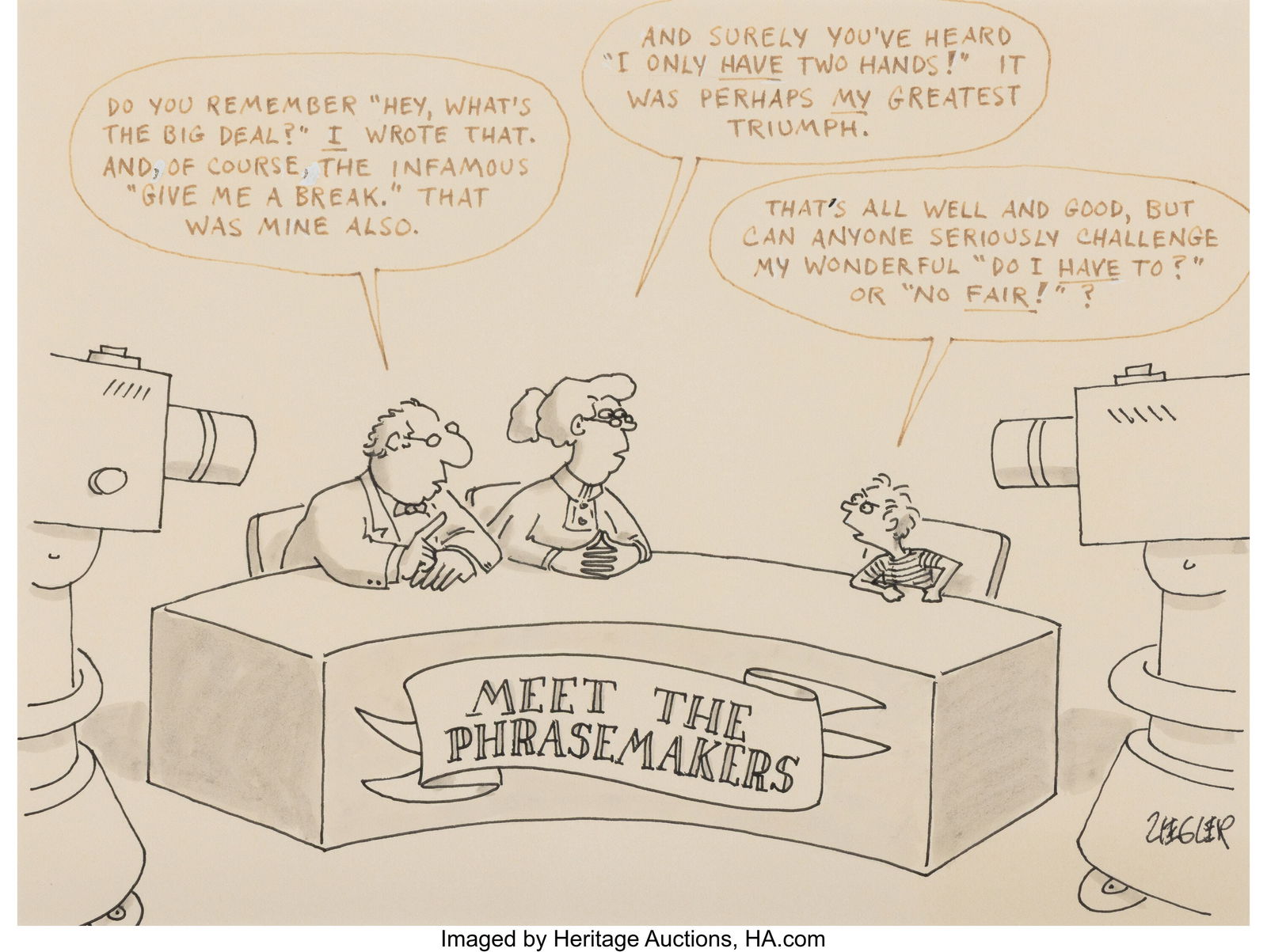 Jack Ziegler (American, 1942-2017) Meet the Phra (1 of 3)