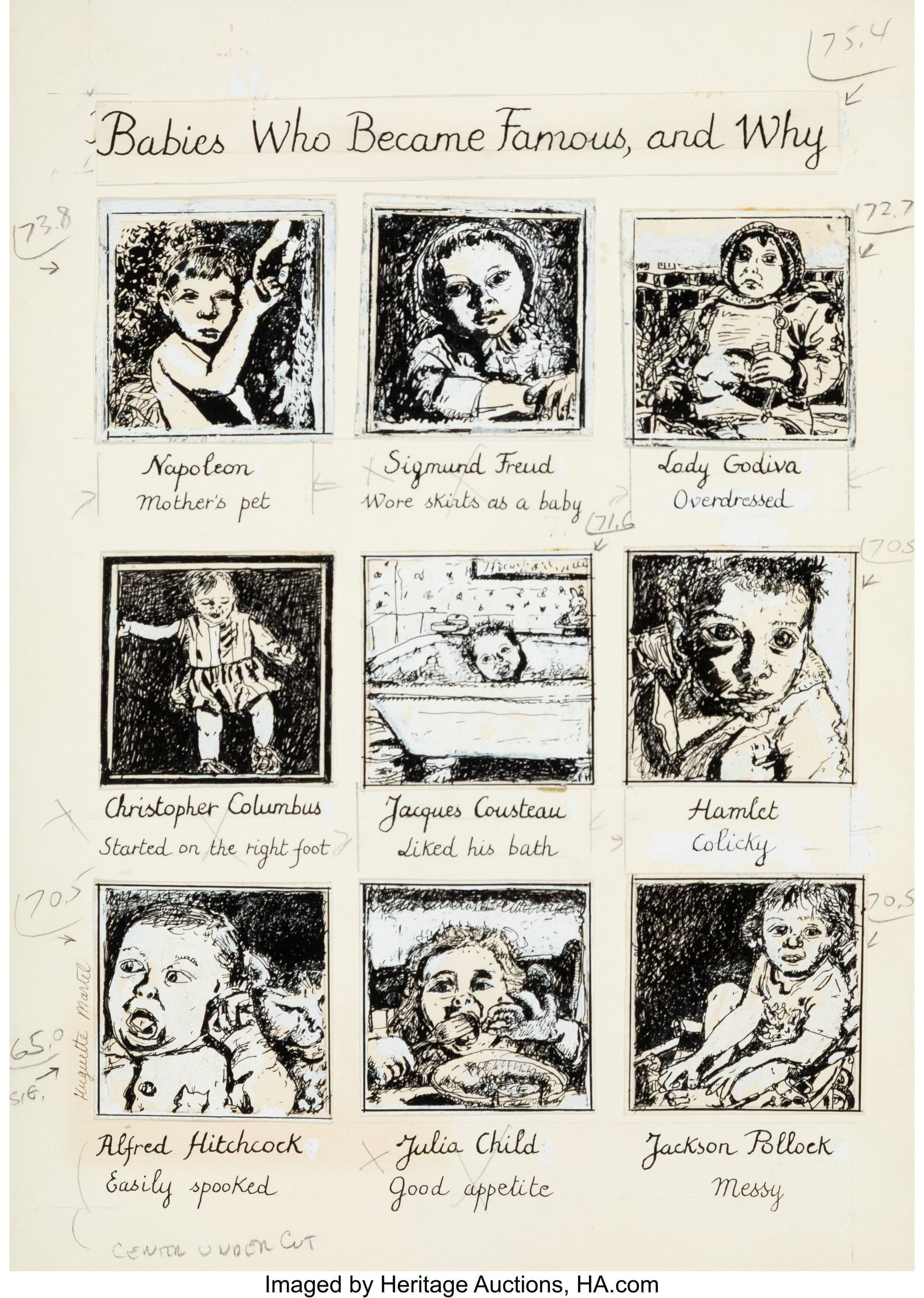 Huguette Martel (American, 20th Century) Babies (1 of 3)