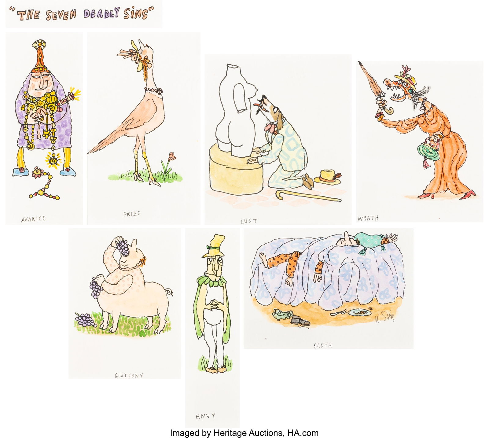 William Steig (American, 1907-2003) The Seven De (1 of 2)