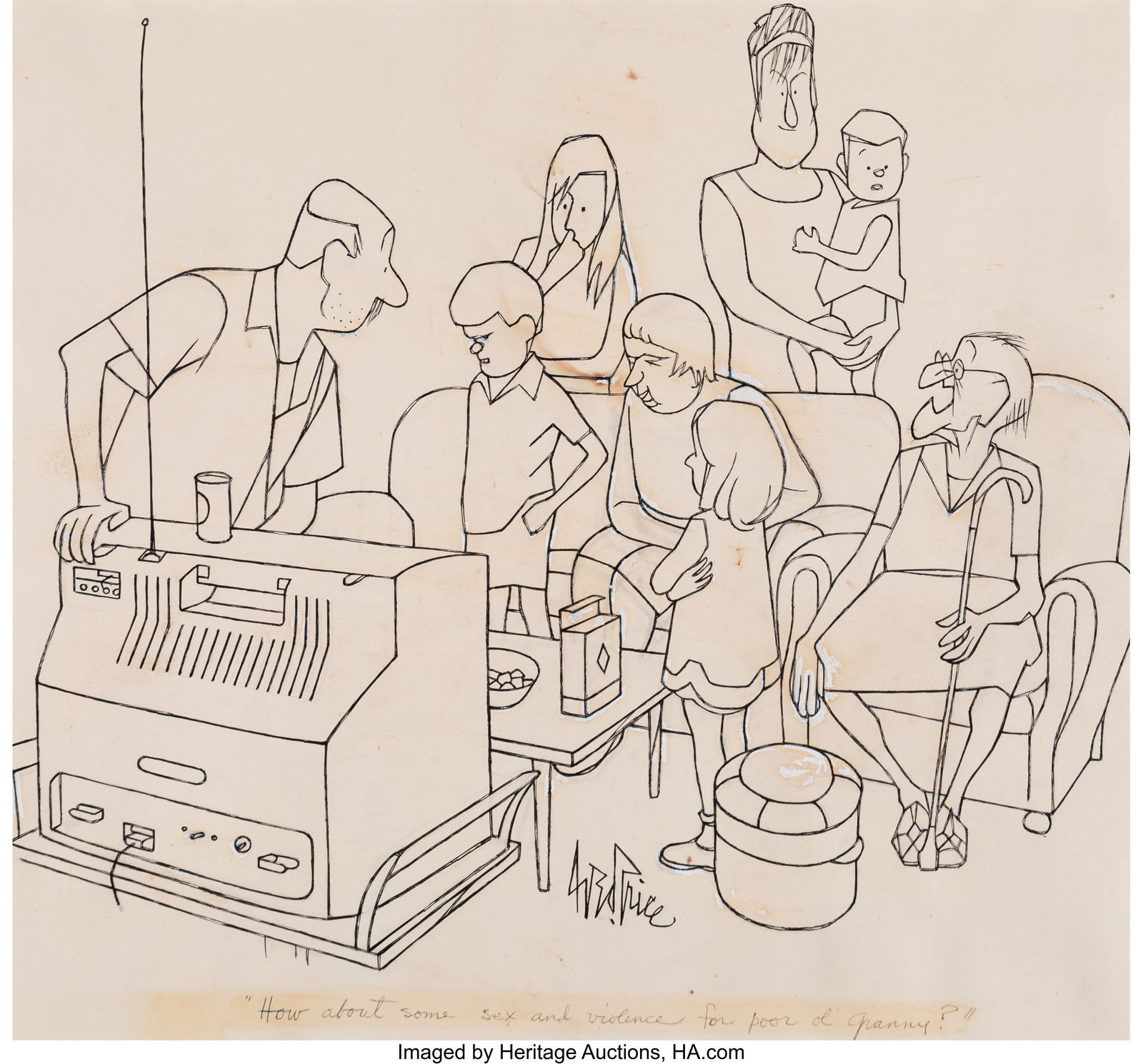 George Price (American, 1901-1995) How About Som (1 of 2)