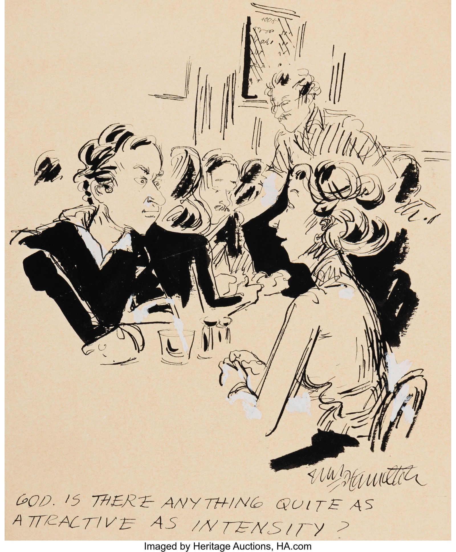 William Hamilton (American, 1939-2016) Anything: William Hamilton (American, 1939-2016) Anything Quite As Attractive..., New Yorker cartoon, 1979 Ink on paper 11 x 14 inches (27.9 x 35&per