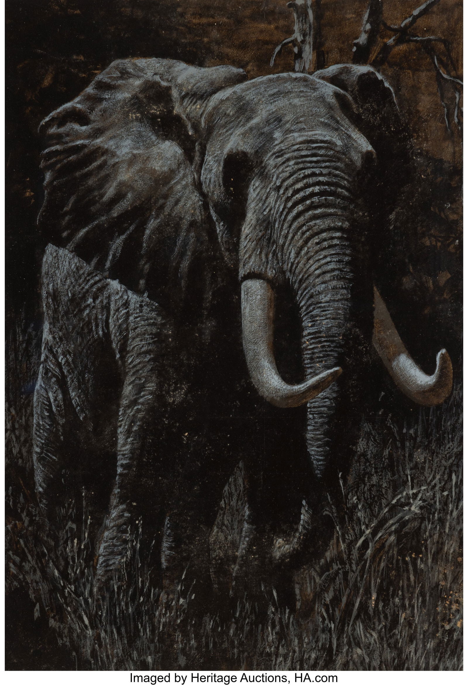 John Philip Falter (American, 1910-1982) Elephan (1 of 2)