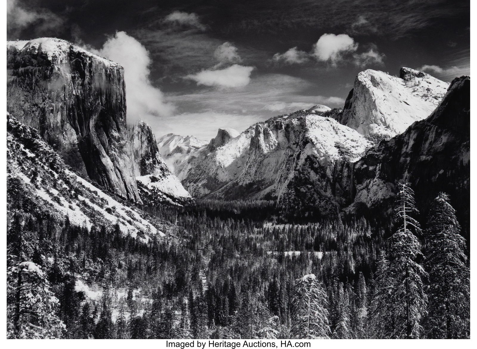 Ansel Adams (American, 1902-1984) Yosemite Valle (1 of 3)