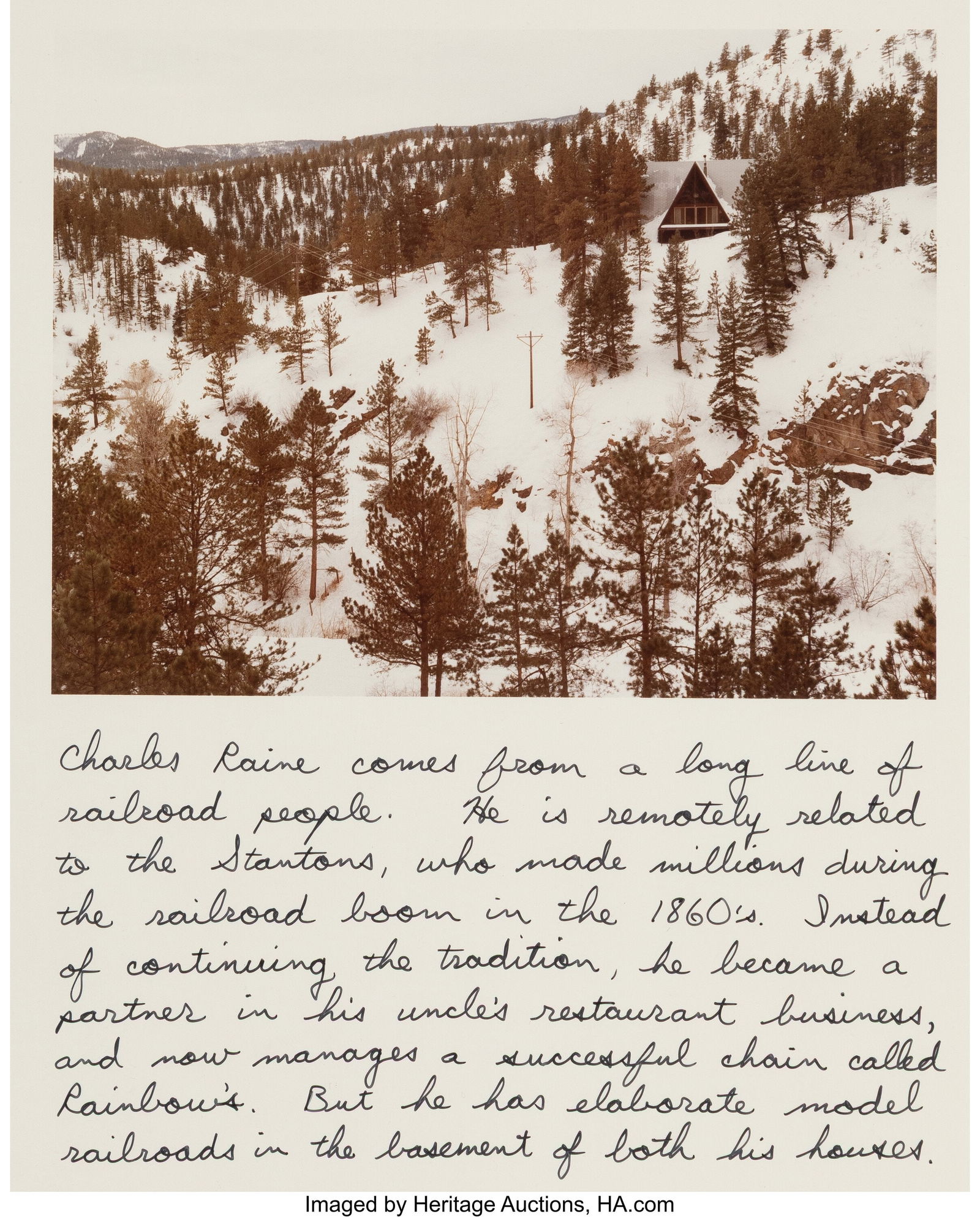 Tony Frederick (American, 20th century) Group of: Tony Frederick (American, 20th century) Group of 2 photographs, 1979 Dye coupler prints 14 x 11 inches (35.6 x 27.9 cm) (sheets) Each extensivel