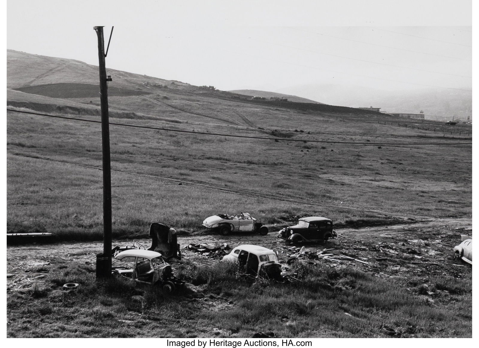Dorothea Lange (American, 1895-1965) Car Junkyar (1 of 2)