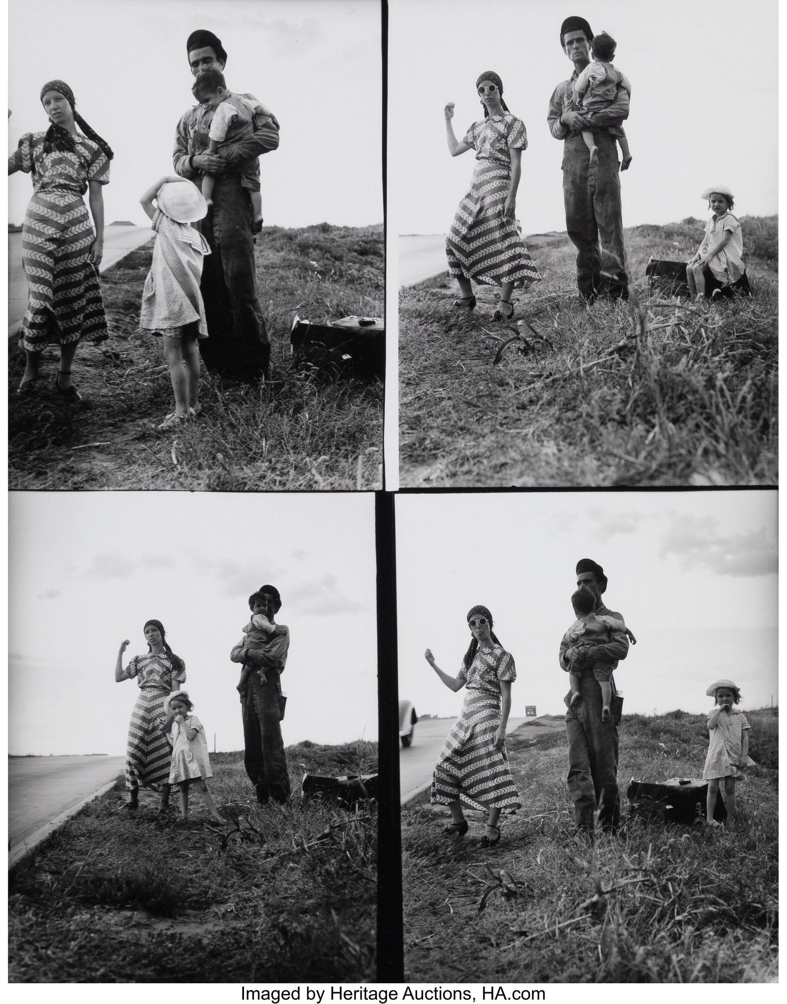 Dorothea Lange (American, 1895-1965) Family on t (1 of 2)