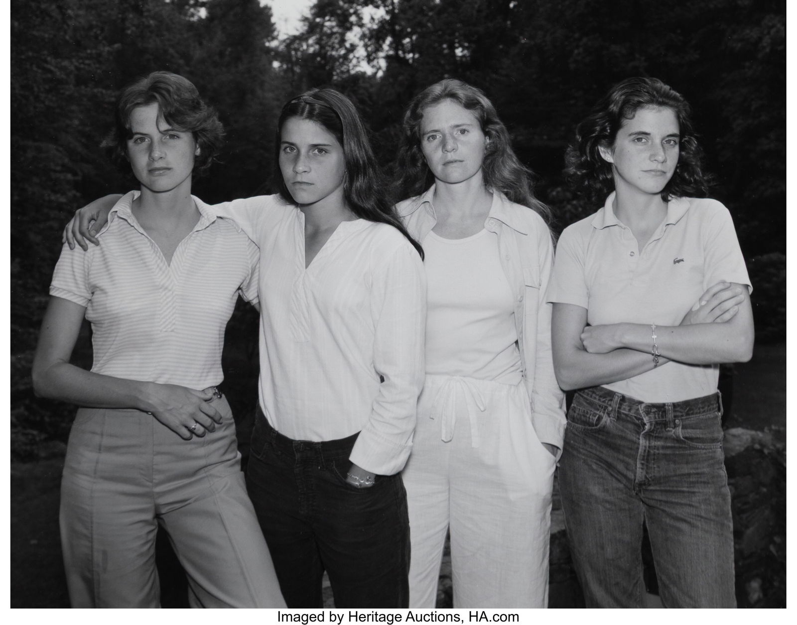 Nicholas Nixon (American, b. 1947) The Brown Sis: Nicholas Nixon (American, b. 1947) The Brown Sisters, 1975 Gelatin silver print on Kodak paper 7-5/8 x 9-3/4 inches (19.4 x 24.8 cm) (