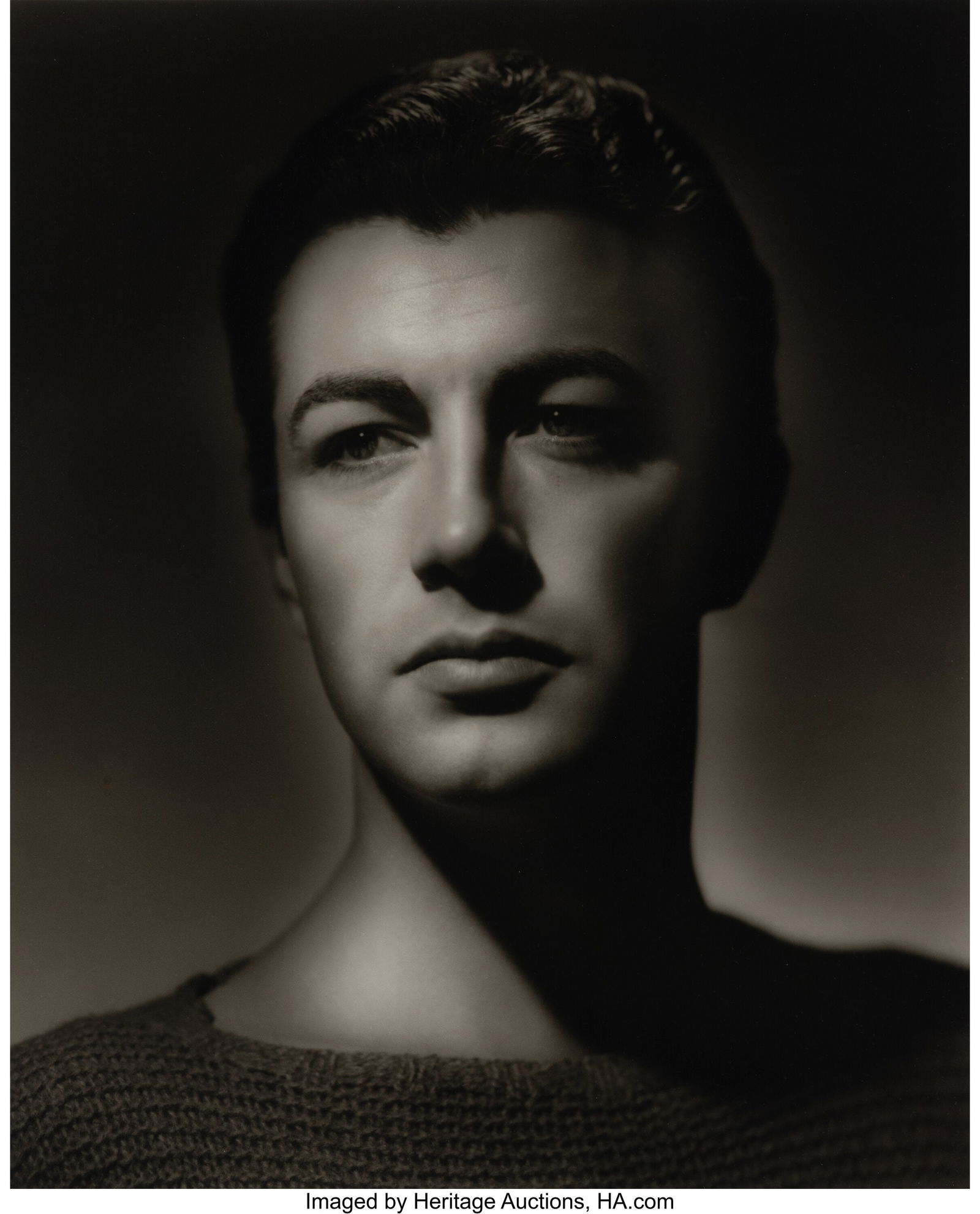 George Hurrell (American, 1904-1992) Robert Tayl: George Hurrell (American, 1904-1992) Robert Taylor, 1936 Gelatin silver print, printed later 19 x 15-1/4 inches (48.3 x 38.7 cm) (image&rpa