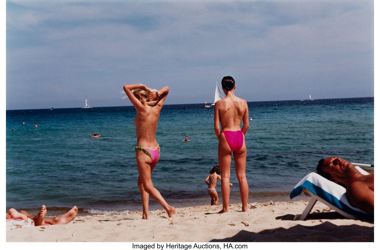 Eric Fischl (American, b. 1948) Beach, St. Trope (1 of 4)