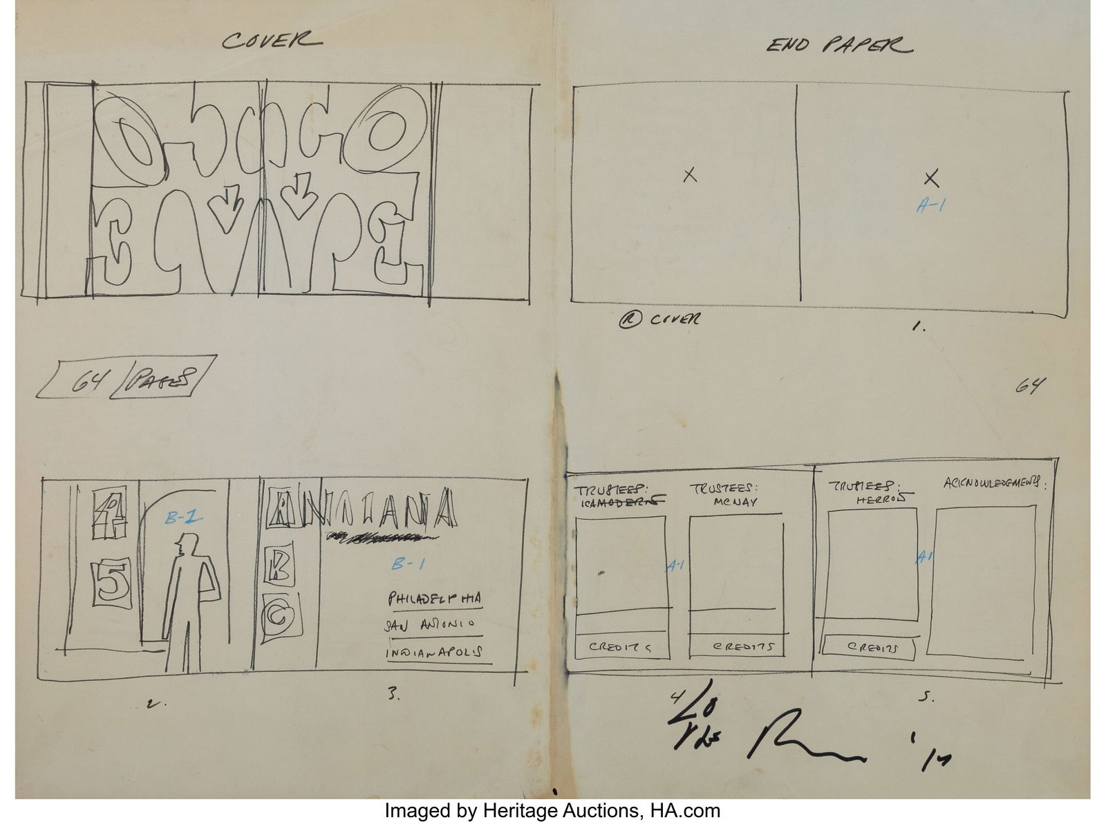 Robert Indiana (1928-2018) Catalogue Layout and (1 of 10)