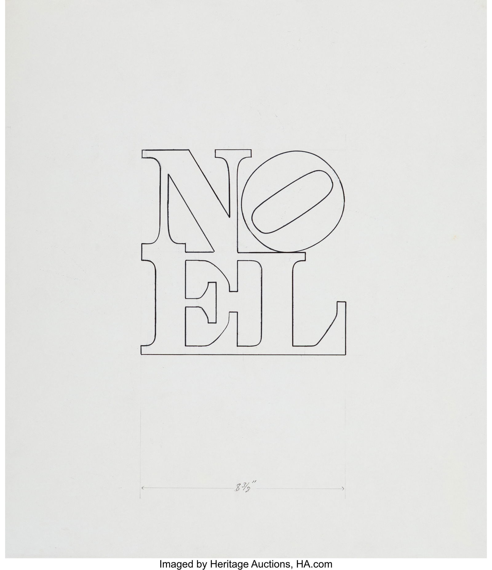 Robert Indiana (1928-2018) Noel (Design for Neim (1 of 3)
