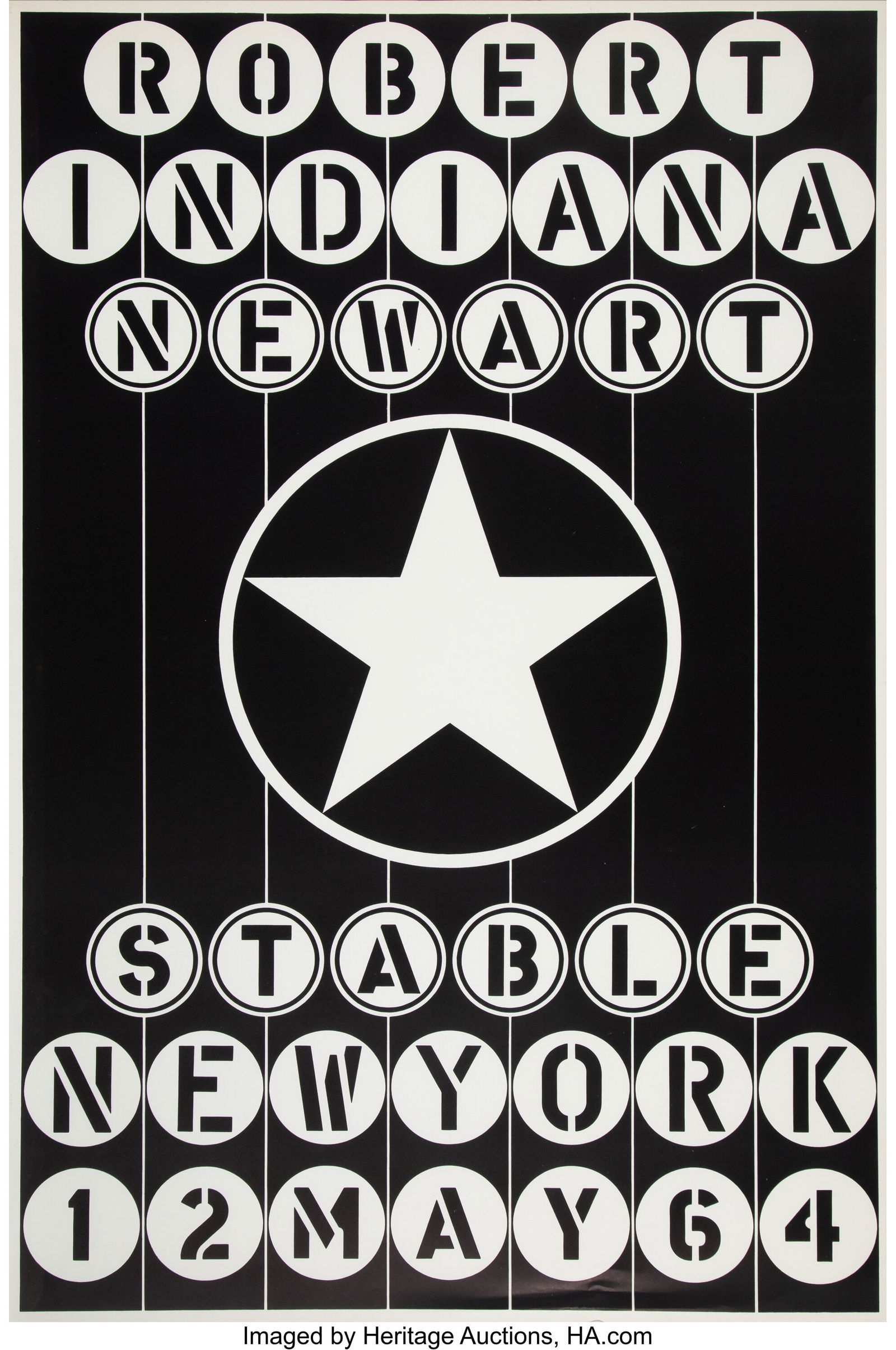 Robert Indiana (1928-2018) Stable Screenprint in: Robert Indiana (1928-2018) Stable Screenprint in colors on wove paper 45-1/2 x 30-1/2 inches (115.6 x 77.5 cm) (sheet) HID03101062020 © 2026 He