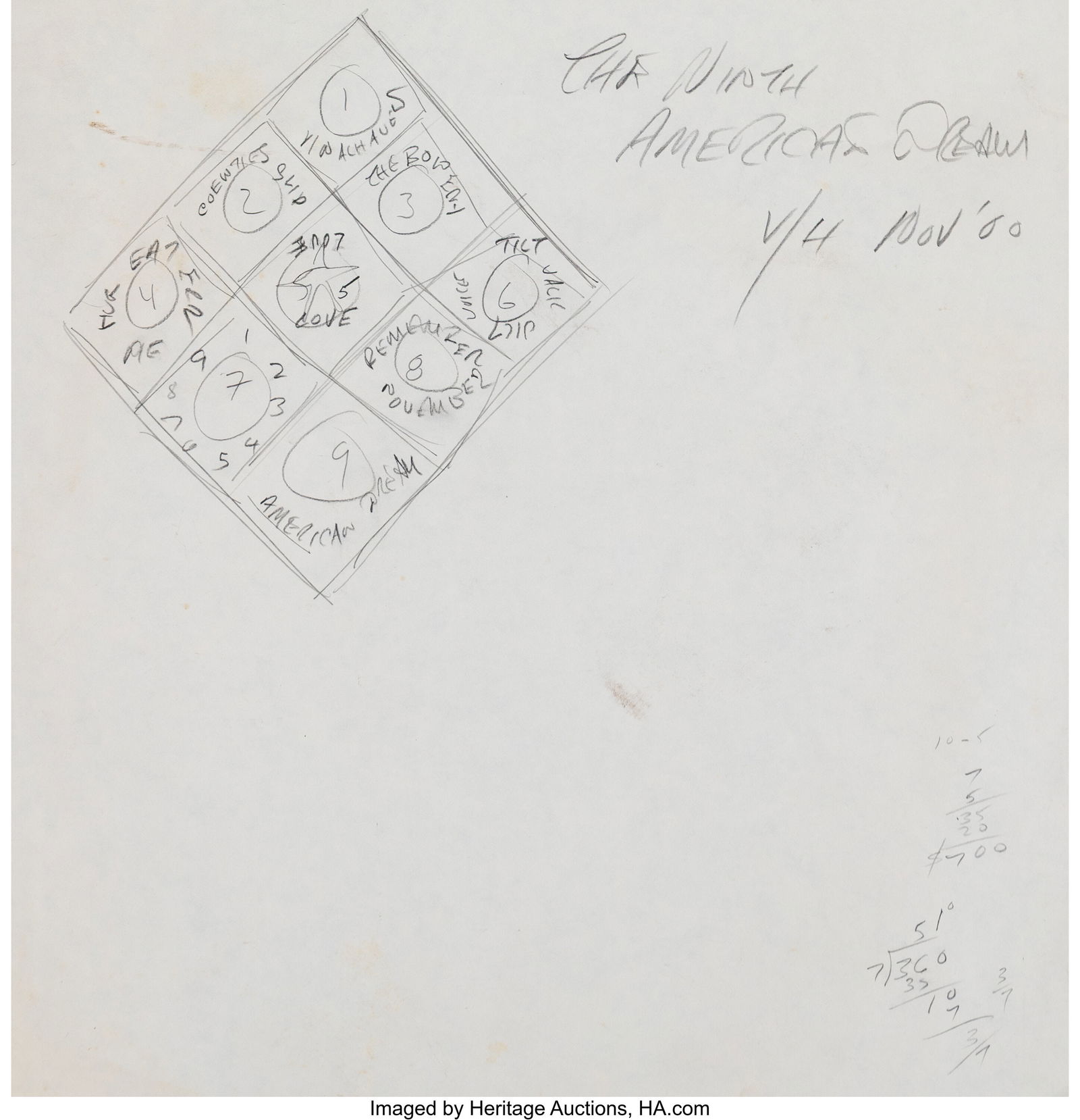 Robert Indiana (1928-2018) The Ninth American Dr (1 of 3)