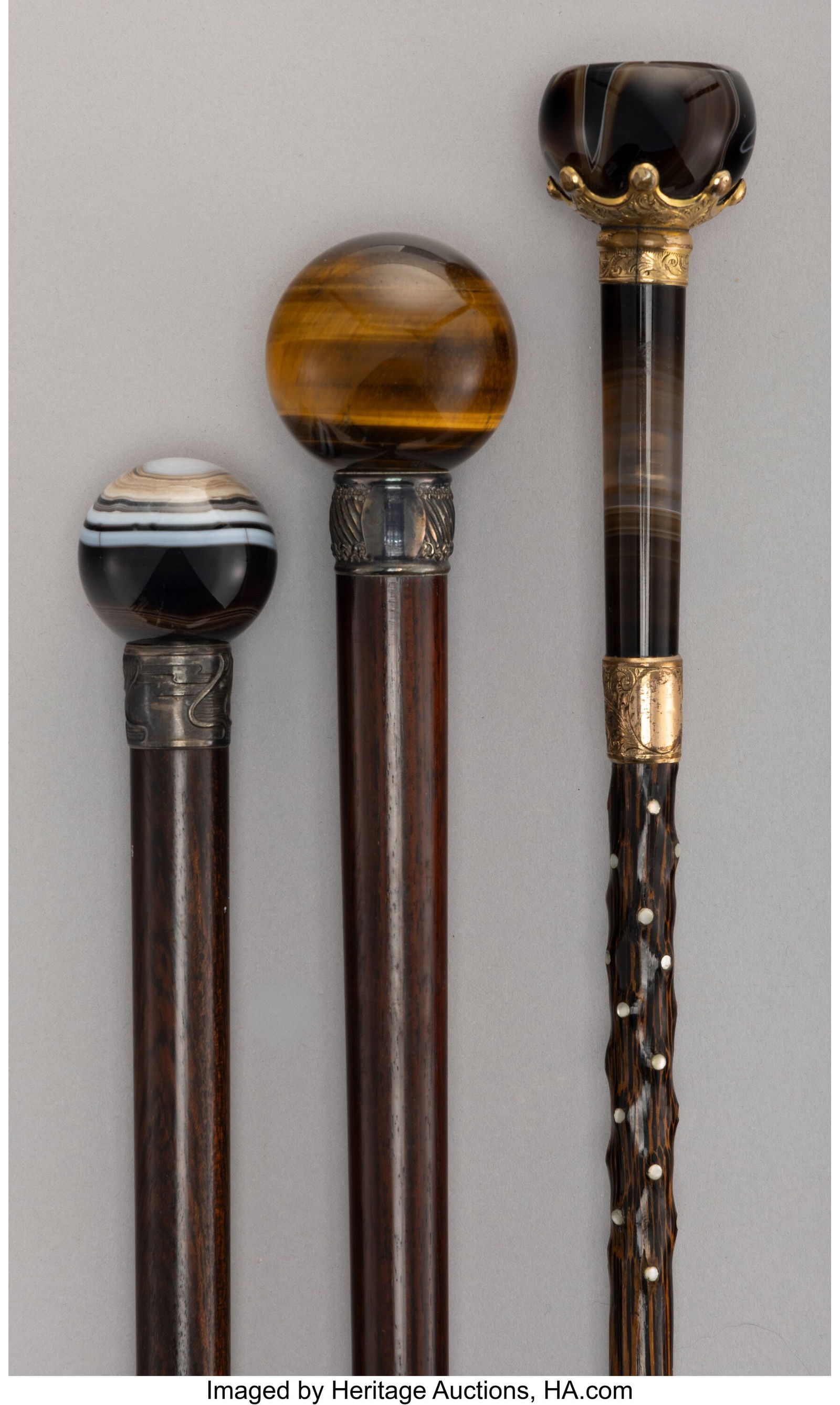 Three Agate, Tiger's Eye, Mother-of-Pearl, Carve (1 of 4)