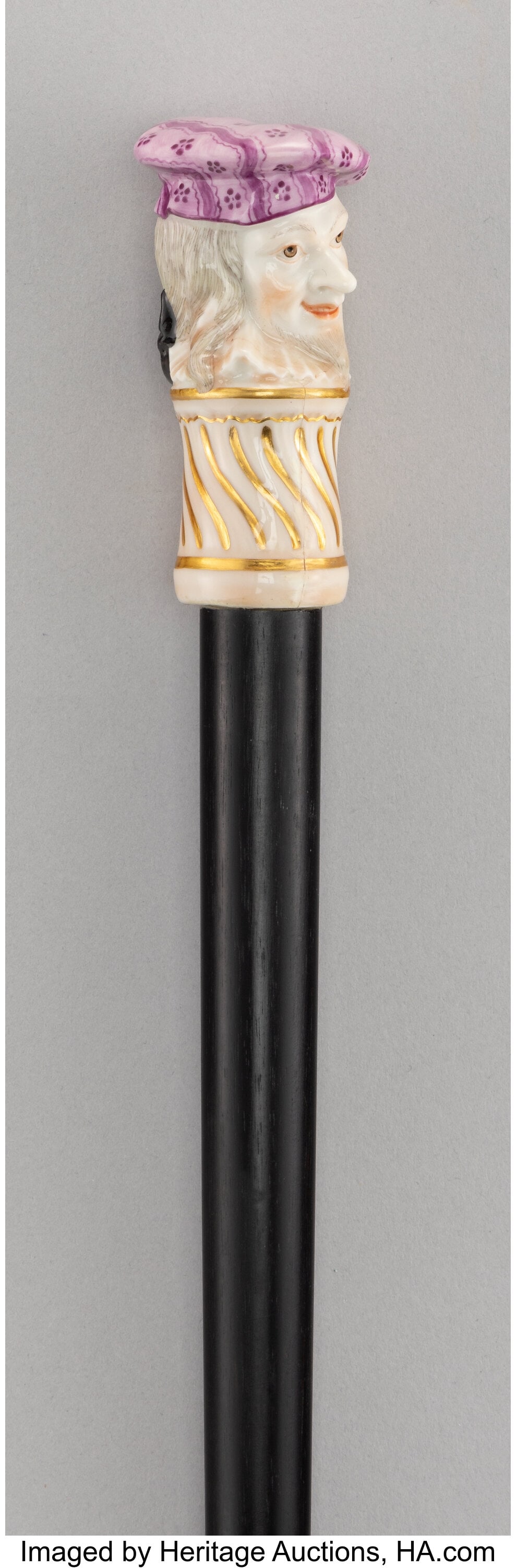 An Enameled and Partial Gilt Porcelain-Mounted a (1 of 5)