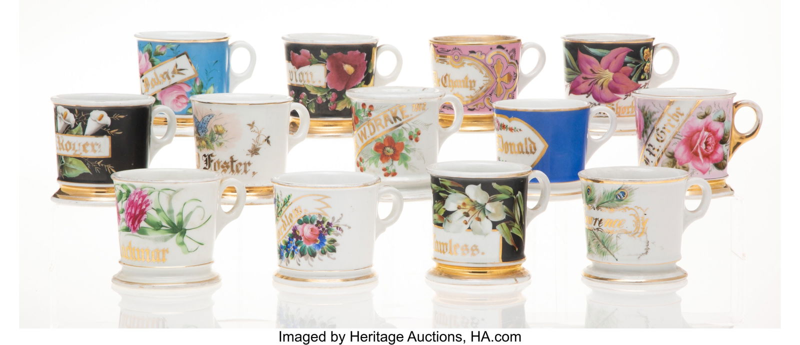 A Group of Sixteen Continental Partial-Gilt and (1 of 3)