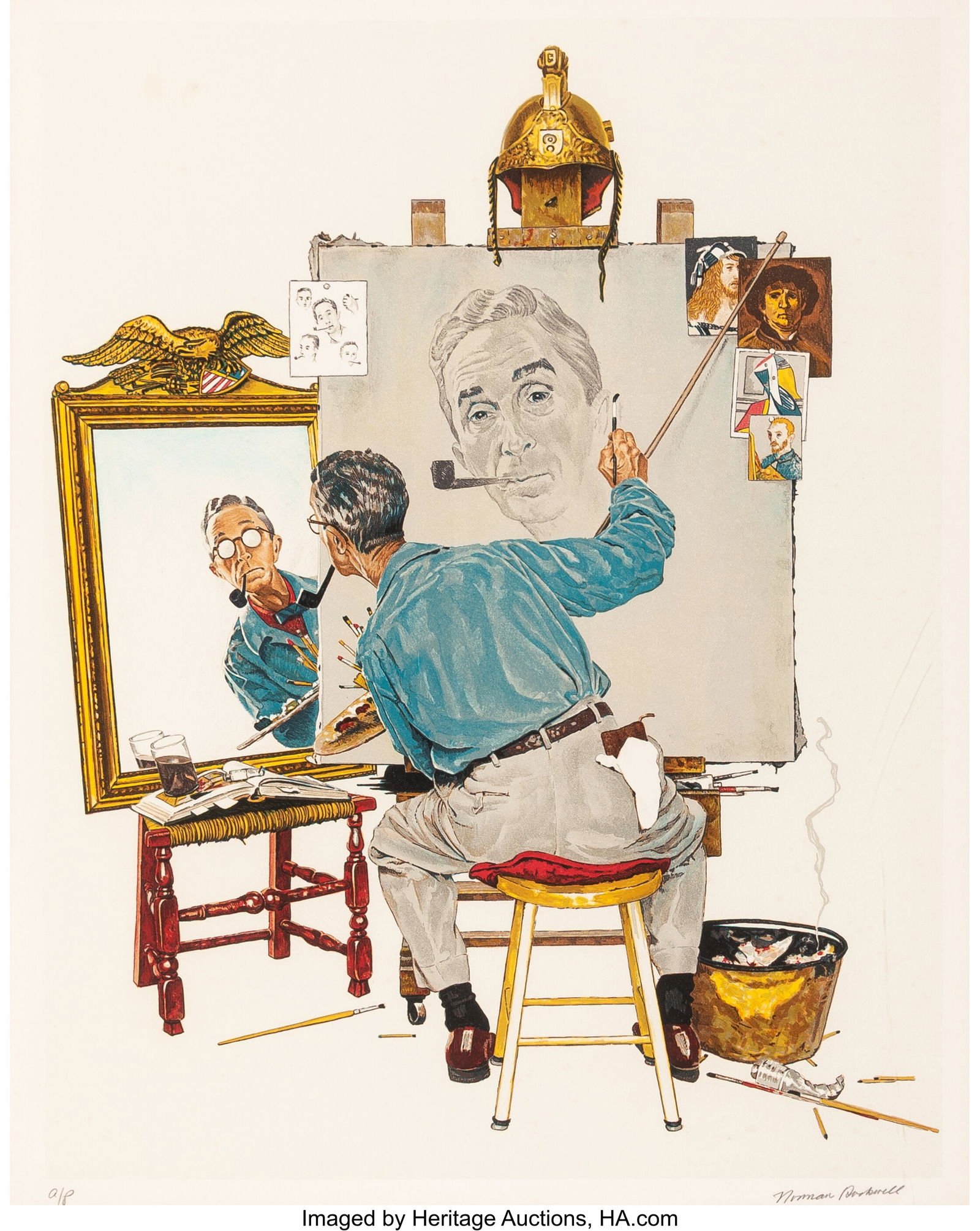 Norman Rockwell (American, 1894-1978) Triple Sel (1 of 2)
