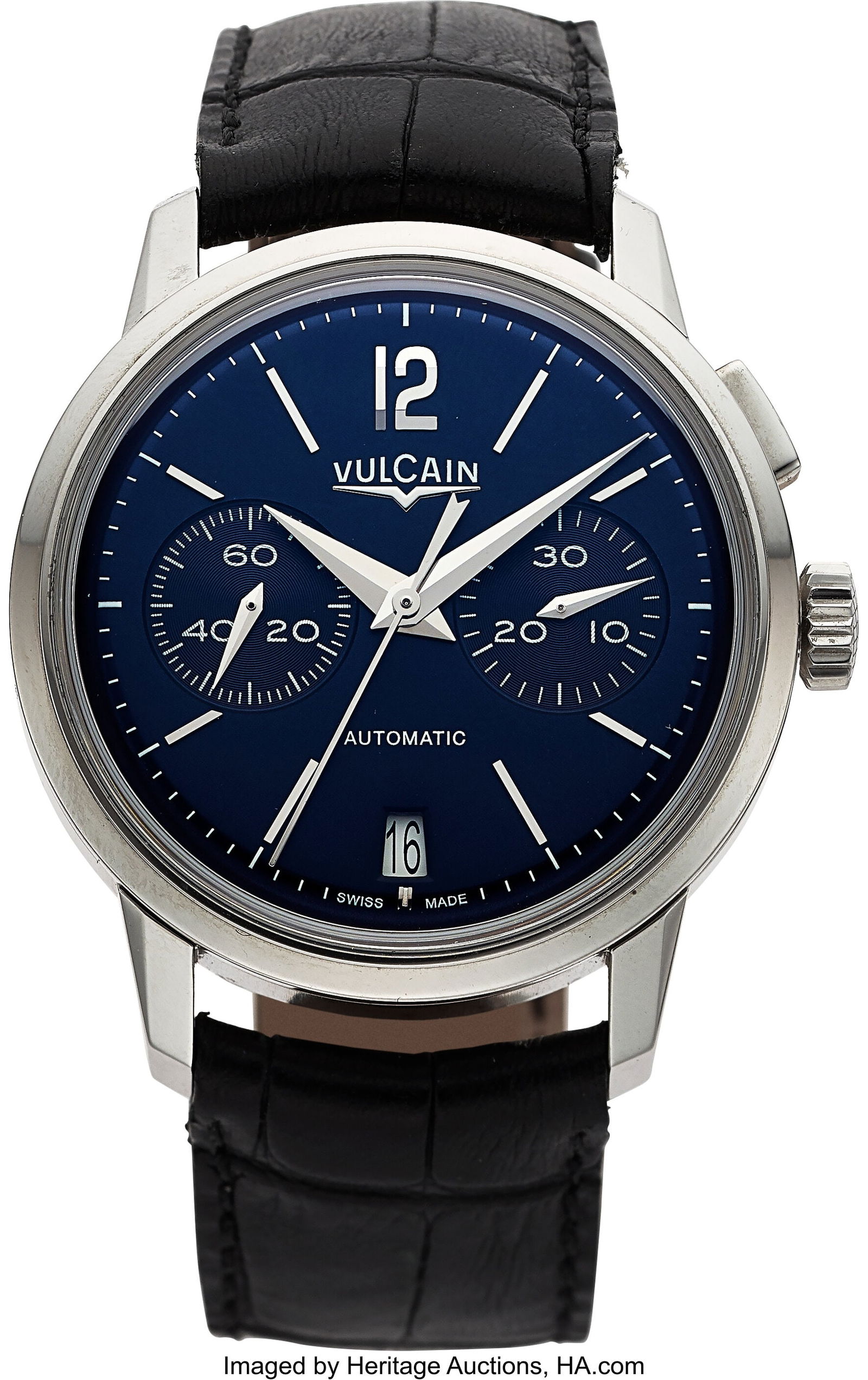 Vulcain 50s Presidents Steel Chronograph with Bo (1 of 4)