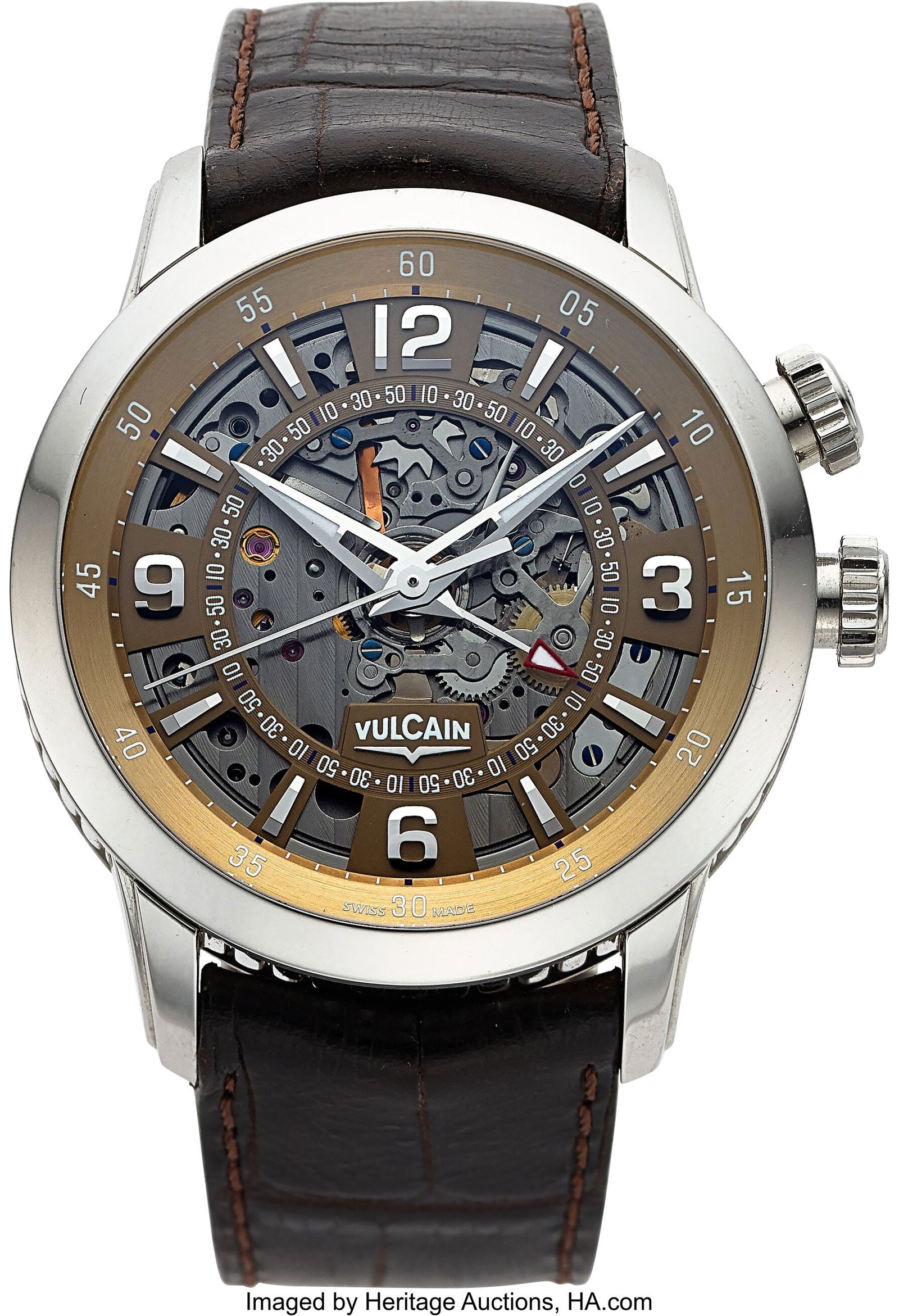 Vulcain Anniversary Heart Wrist Alarm Watch, Ref (1 of 4)