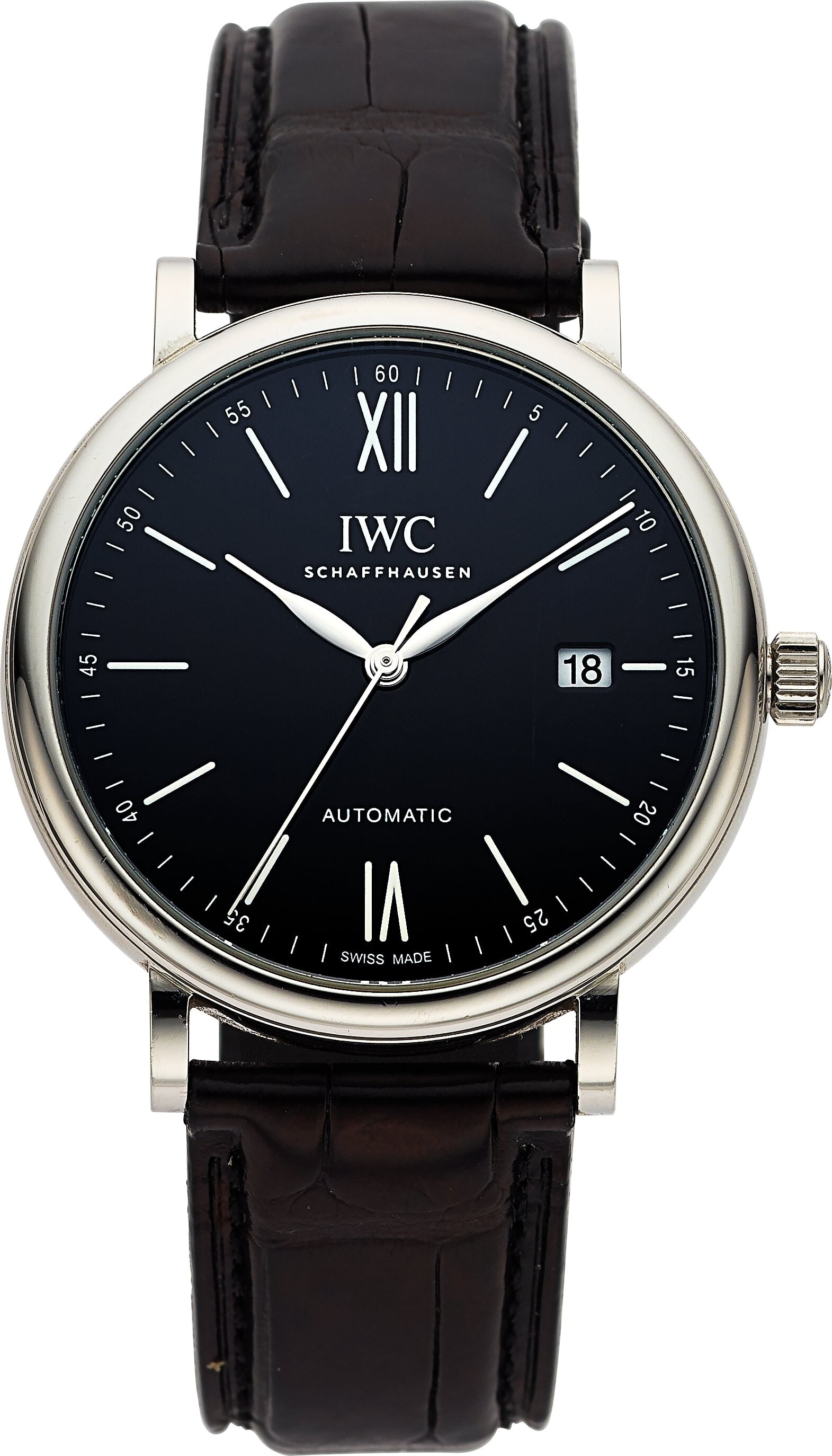 IWC Schaffhausen Portofino Automatic 150 Years E: IWC Schaffhausen Portofino Automatic 150 Years Edition Full Set, Ref. IW356518 Case: 40 mm, stainless steel, three body, 6 screw case back, and push-pull