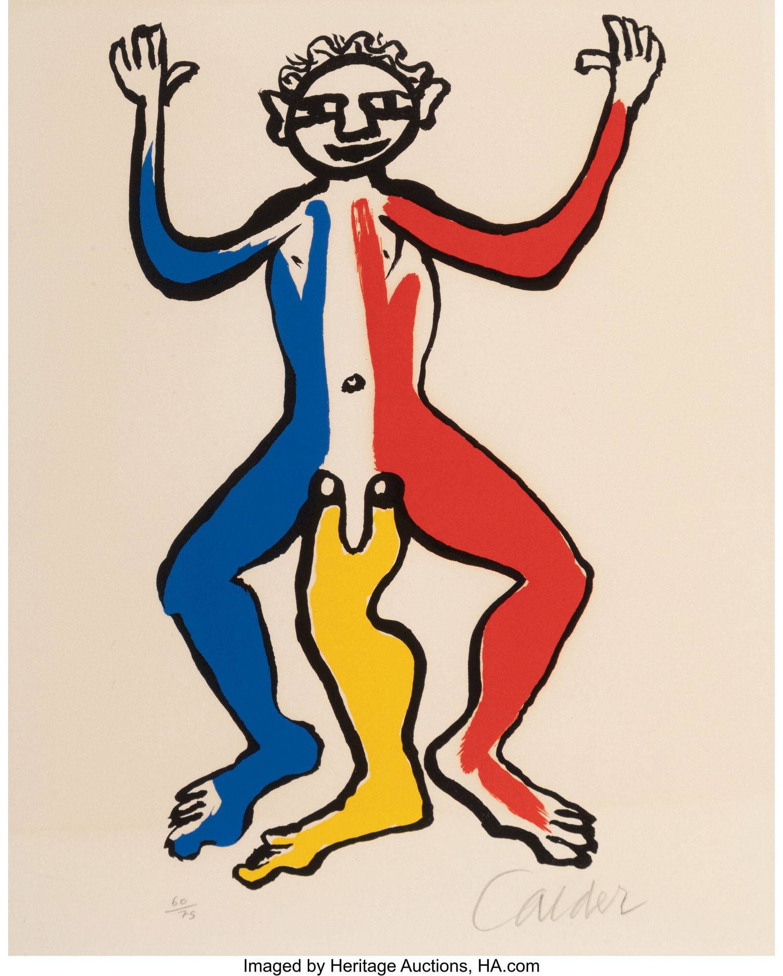 Alexander Calder (1898-1976) Un Patriote, 1975 L: Alexander Calder (1898-1976) Un Patriote, 1975 Lithograph in colors on wove paper 16 x 12-1/2 inches (40.6 x 31.8 cm) (sheet) Ed. 60/75